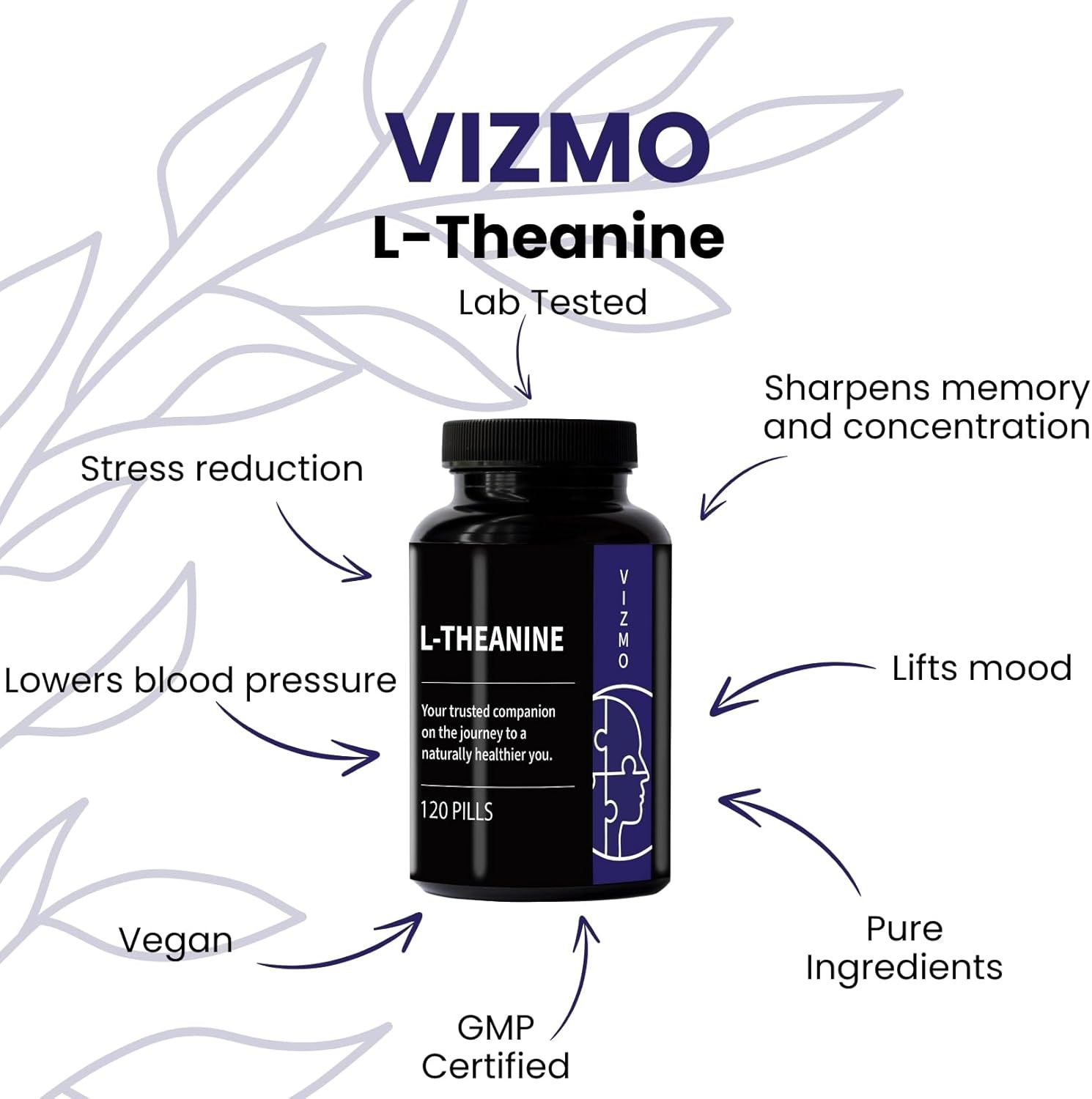 Vizmo Konzentration L-Theanin Kapseln