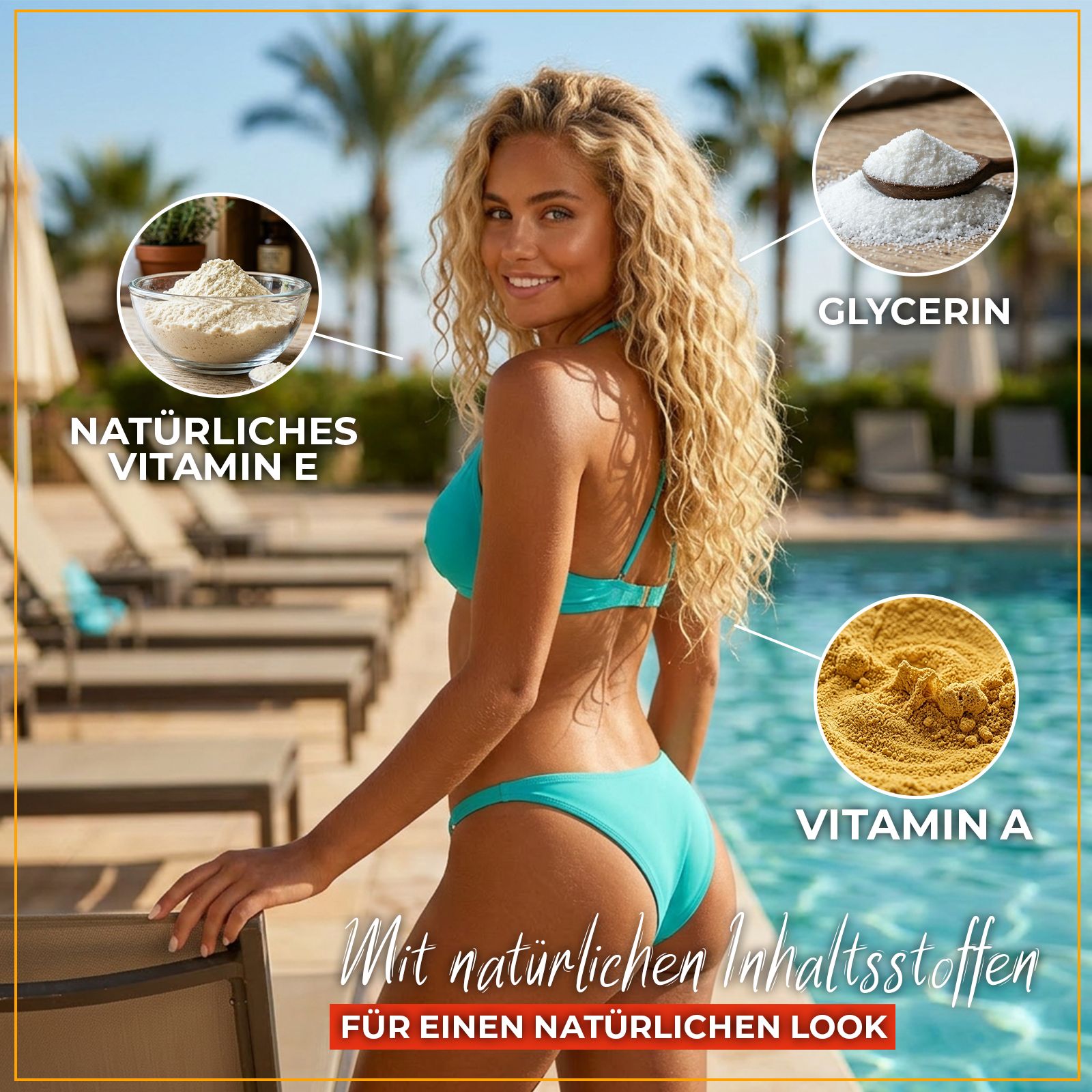 Enolenia Bräunungskapseln mit Vitamin A, E und Glycerin.