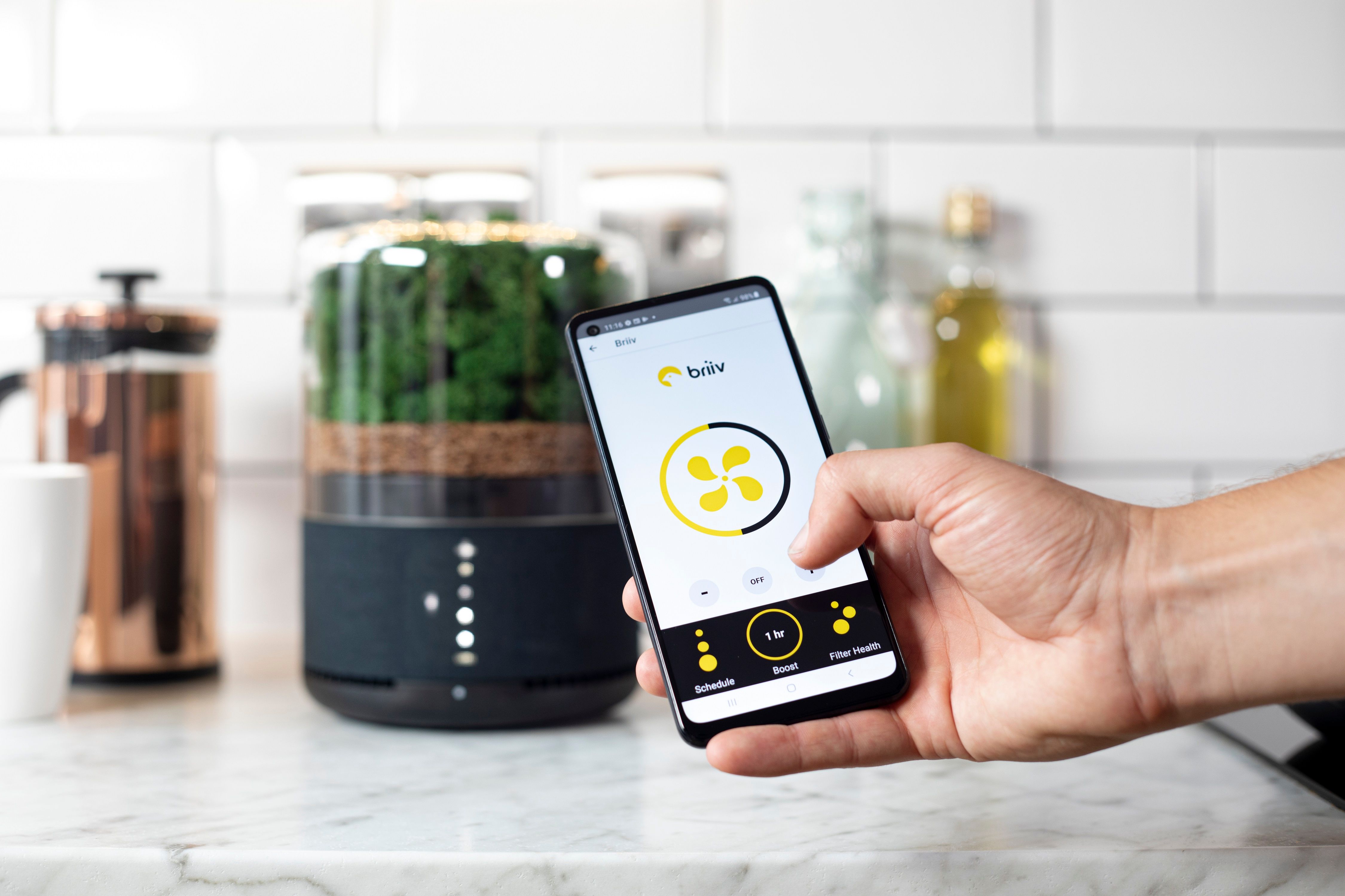 BRIIV 2 Pro Luftreiniger mit App und Messung