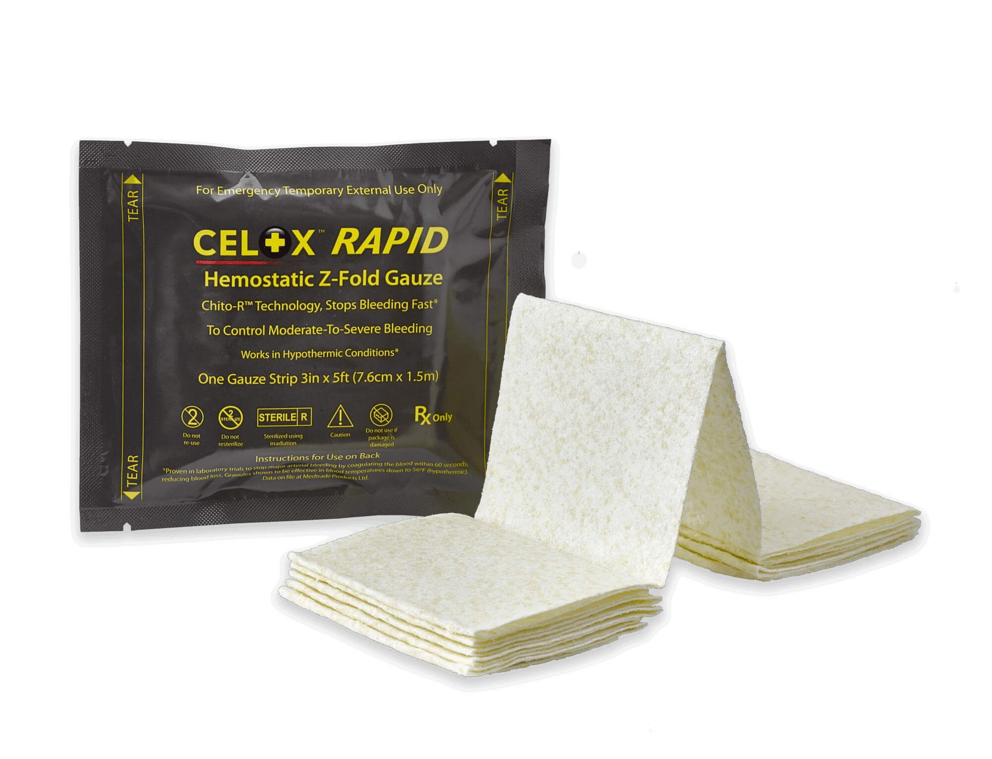 Medtrade Celox Rapid Gauze Z-Fold 1 St