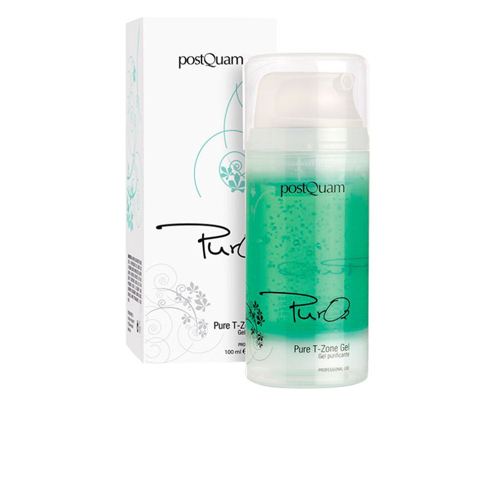 Postquam Pure T-Zone Reinigungsgel in einem Pumpflakon mit Kartonverpackung.