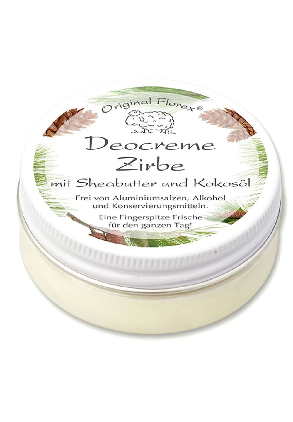 Deocreme Zirbe mit Sheabutter und Kokosöl