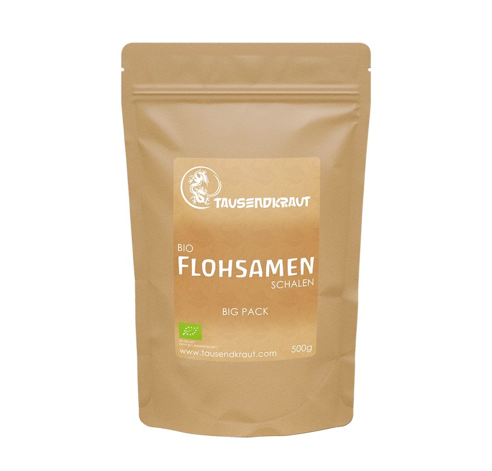 Tausendkraut Flohsamen Schalen BIO - BIGPACK