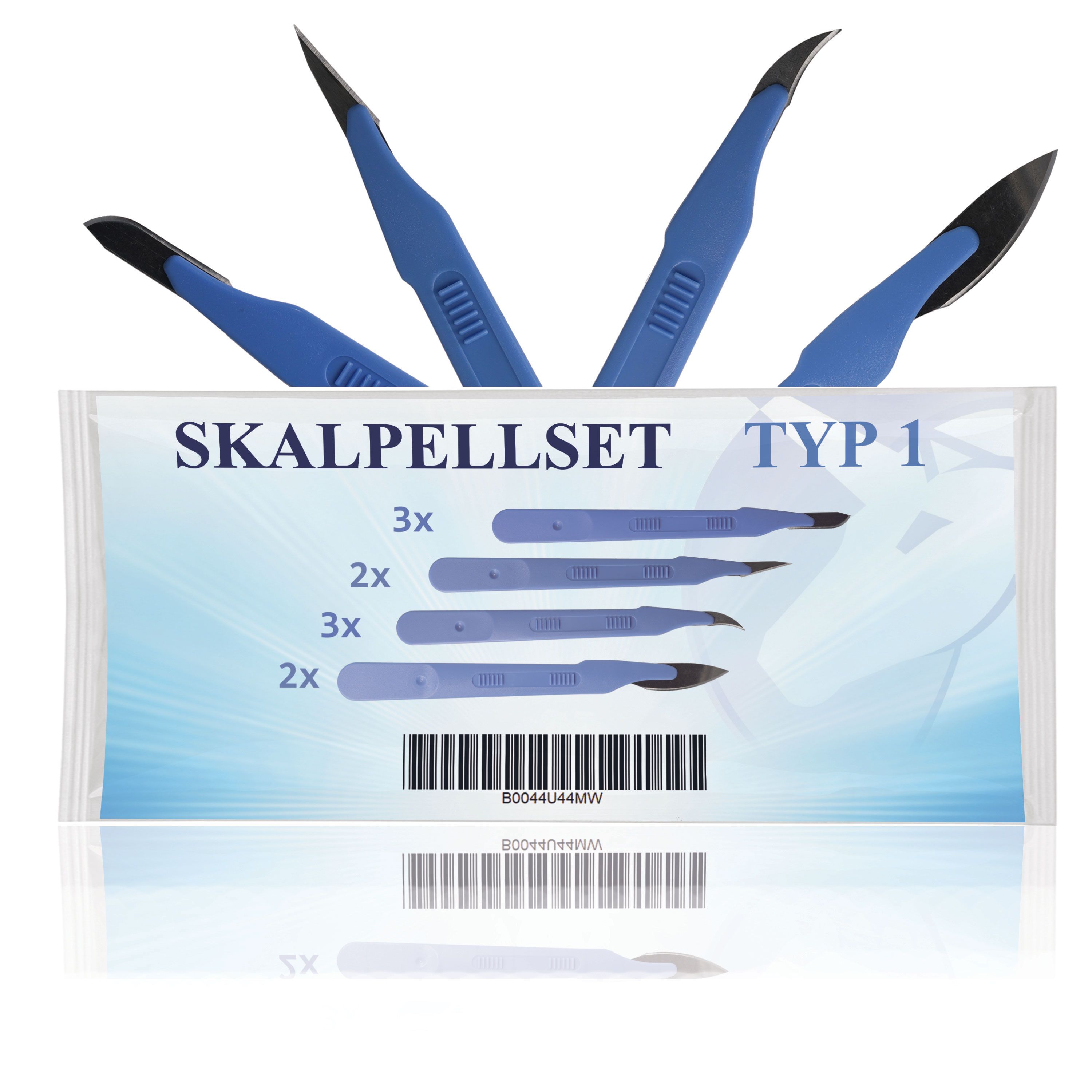 Horn Medical Einweg-Skalpell-Set Typ I - 10 Skalpelle in 4 Größen