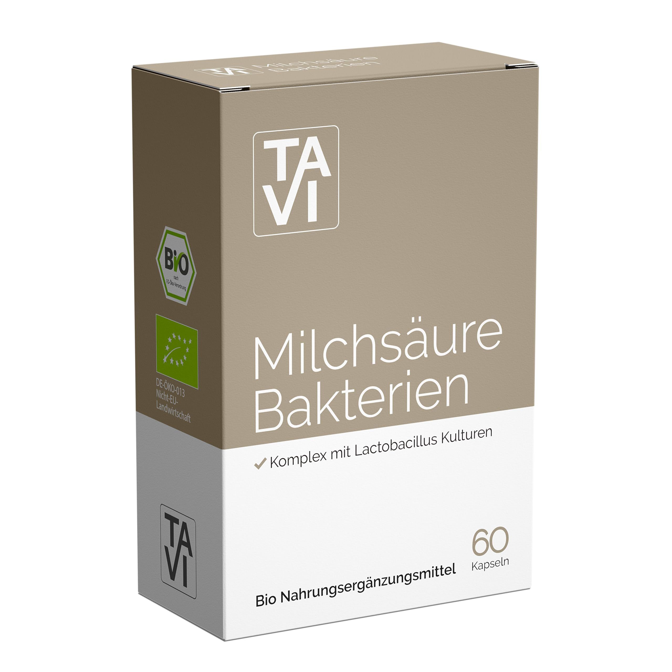 Tavi® Milchsäurebakterien Bio Kapseln (Lactobacillus-Stämme, lebende Bakterien) 27 g