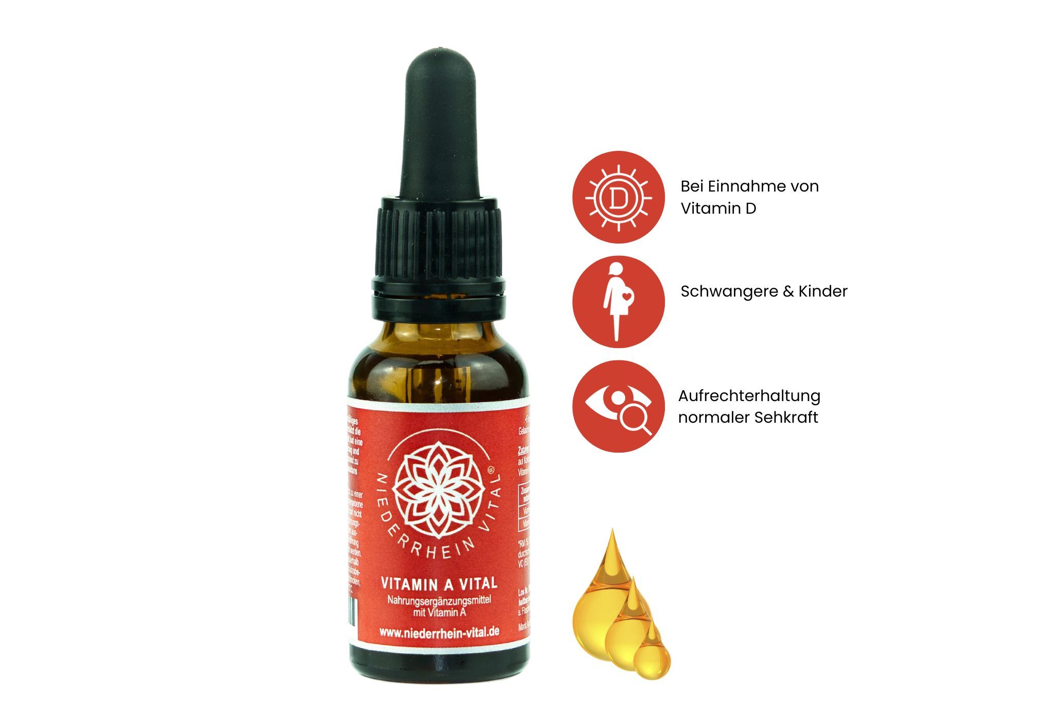 Vitamin A Vital - Niederrhein Vital® 1 ml Tropfen zum Einnehmen