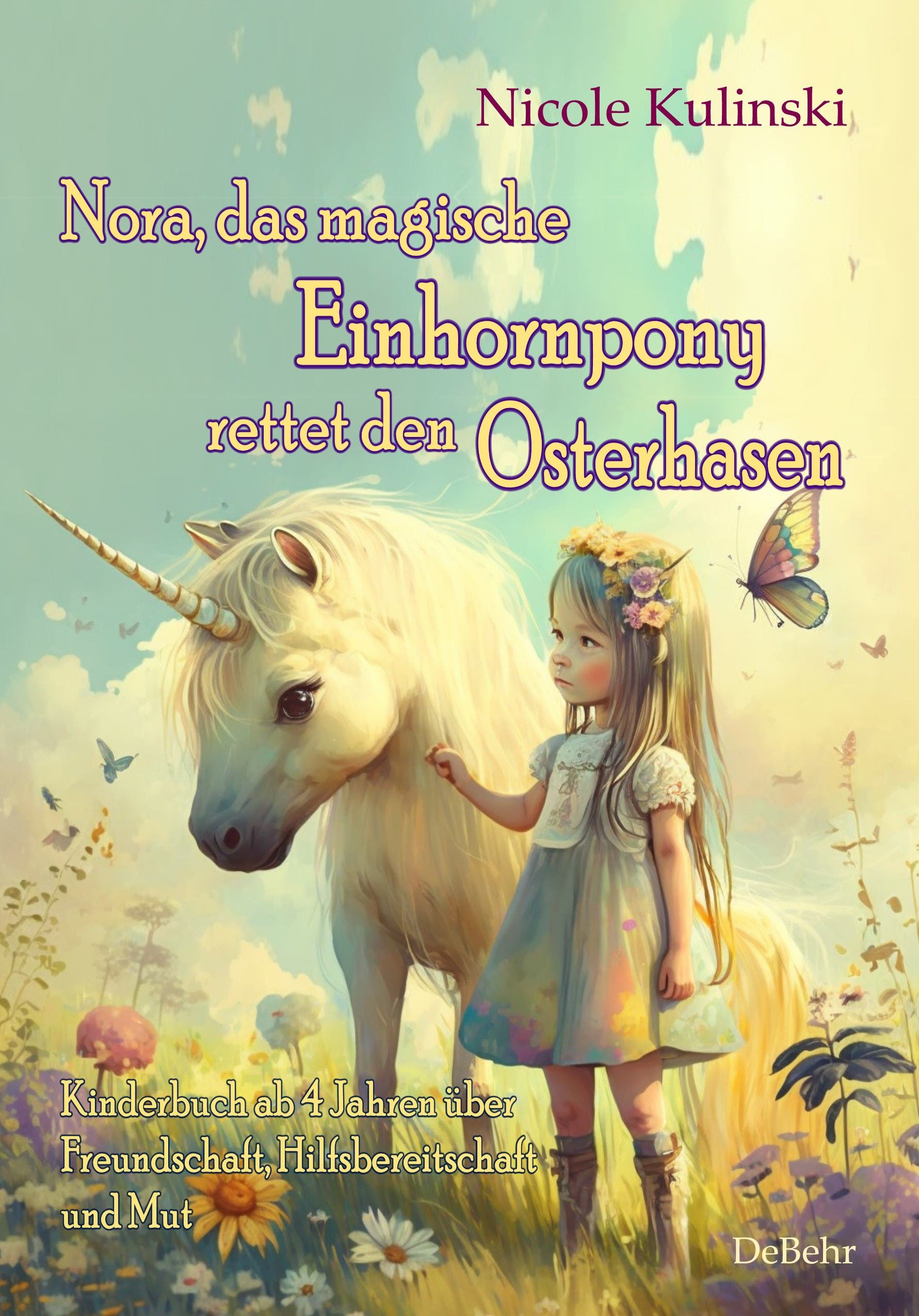 Nora, das magische Einhornpony, rettet den Osterhasen - Kinderbuch ab 4 Jahren über Freundschaft,