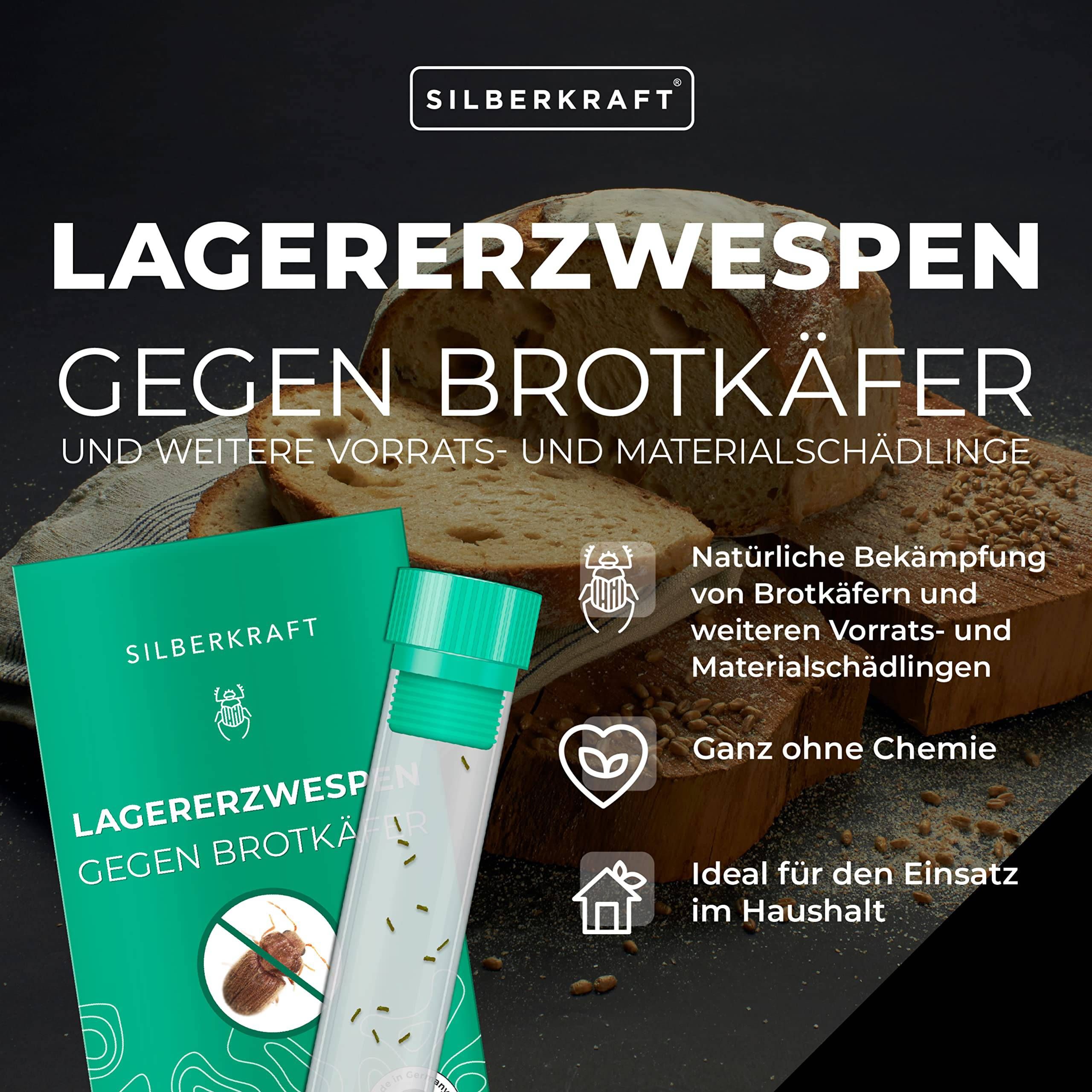 SILBERKRAFT Lagererzwespen gegen Brotkäfer