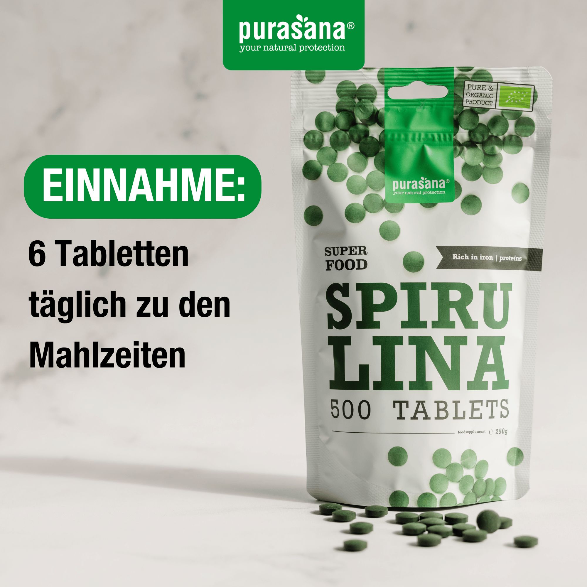 Purasana Spirulina Bio Tabletten