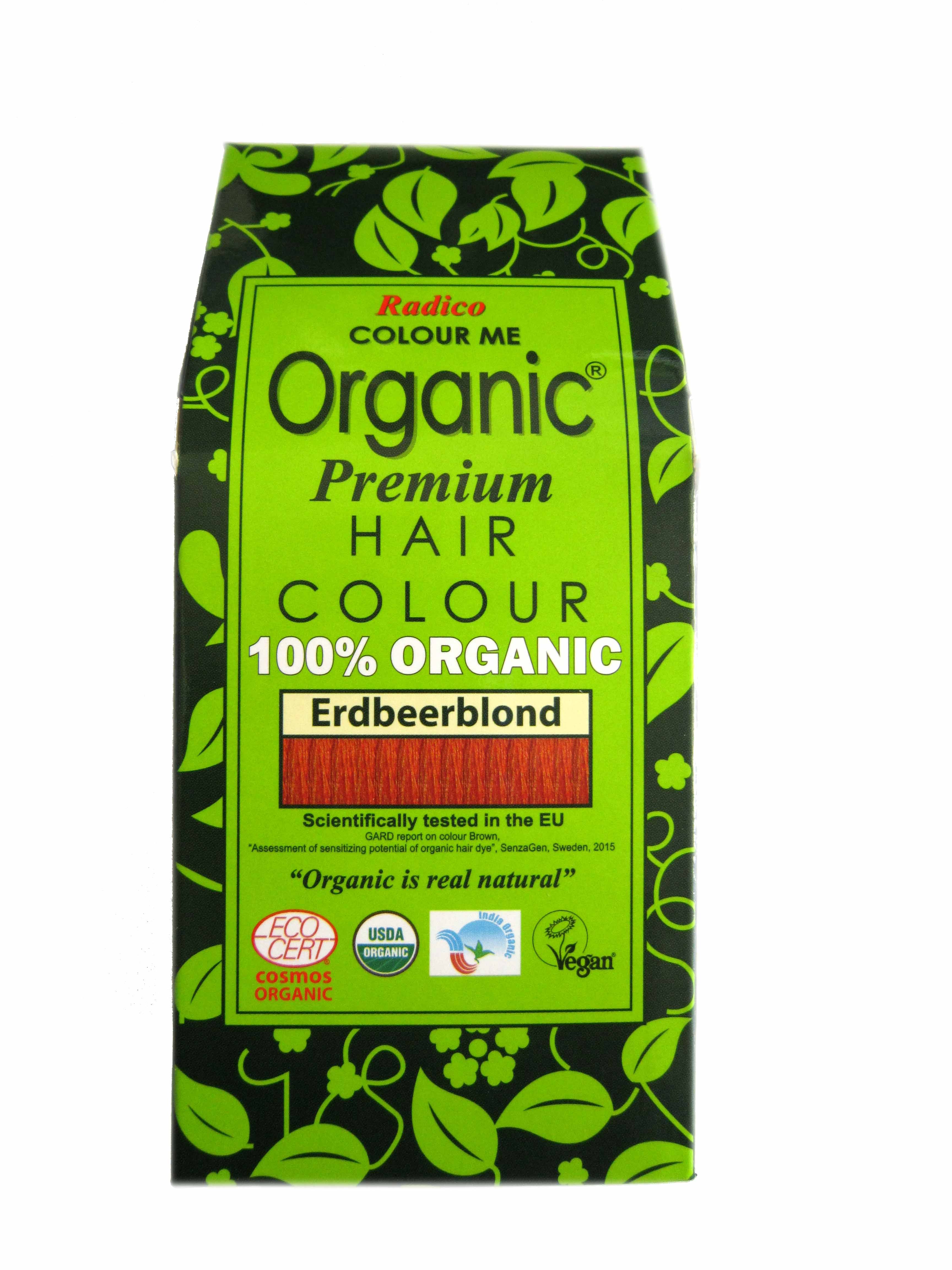 Radico Colour Me Organic Pflanzenhaarfarbe Erdbeerblond 100 g