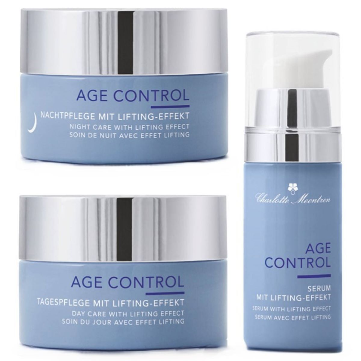 Charlotte Meentzen Age Control Tages-u. Nachtpflege + Serum Set 130 ml