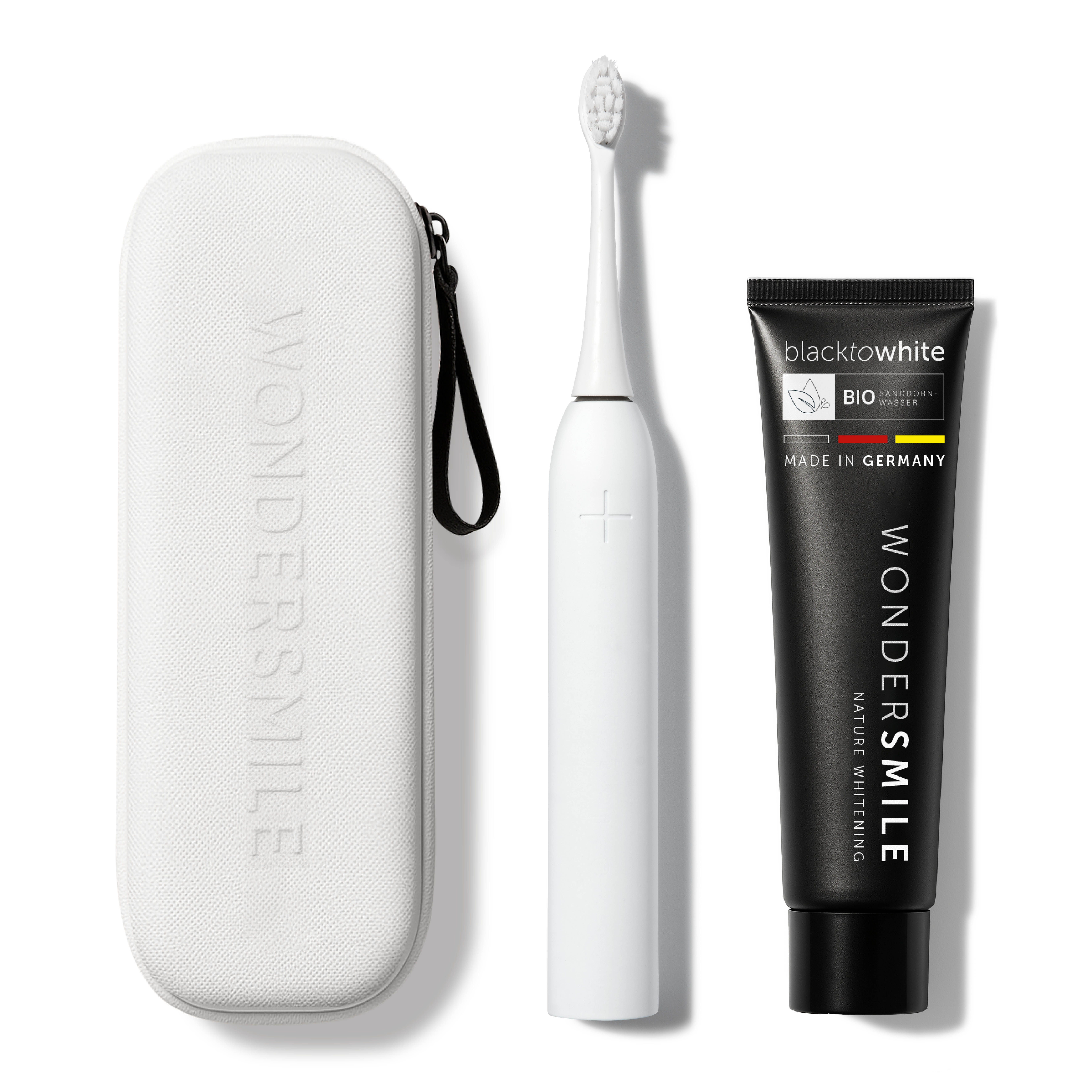 Wondersmile Travel Care Bundle All White Testsieger - 100 Tage risikofrei testen