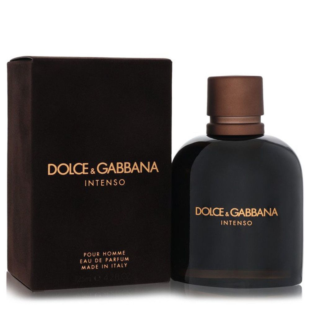 Dolce & Gabbana Intenso Pour Homme Eau de Parfum Flakon und Box.