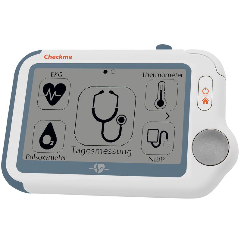 pulox Checkme Pro Tragbarer EKG Monitor mit Pulsoximeter, Thermometer Vitalcheck