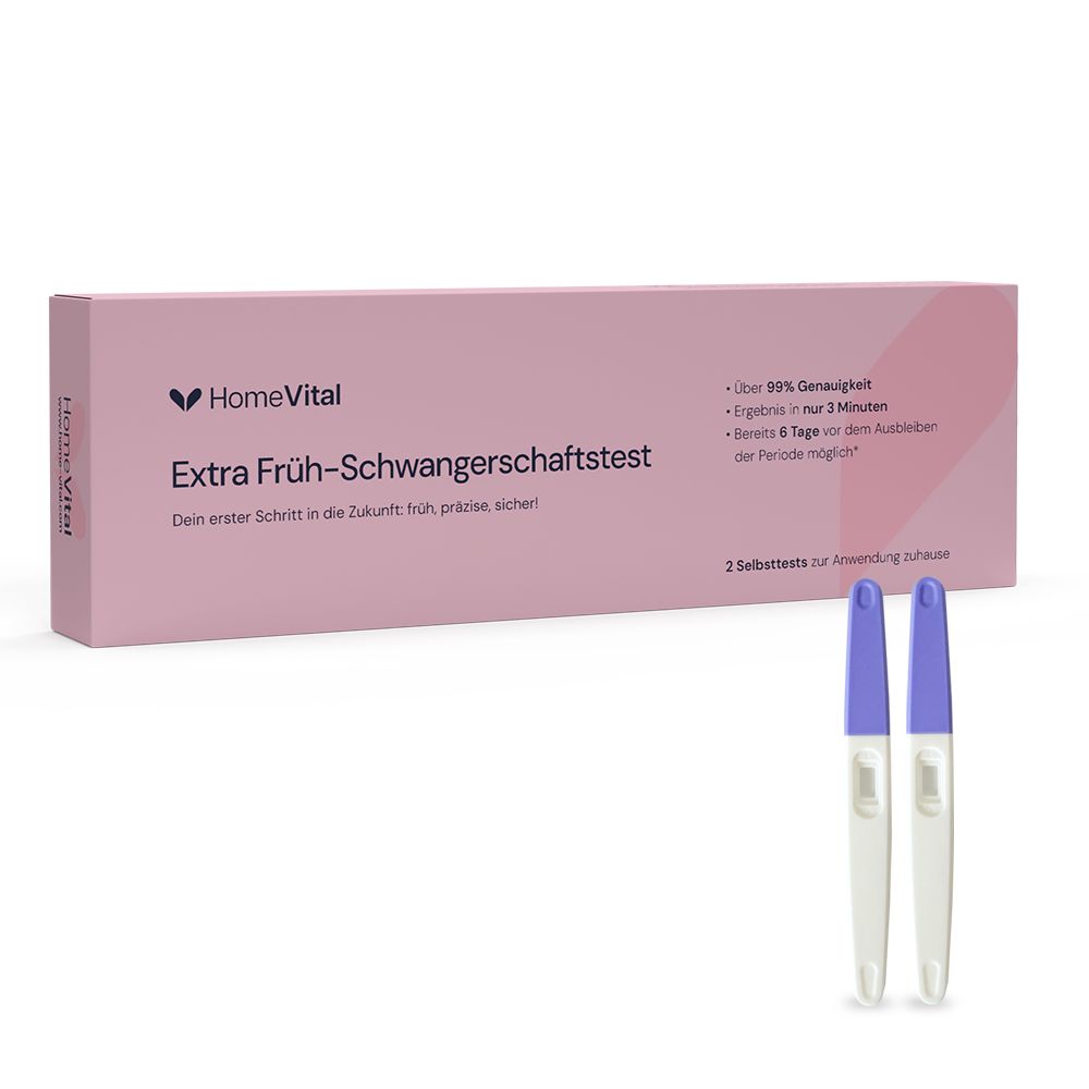 Homevital Früh-Schwangerschaftstest Urin 2 St Test