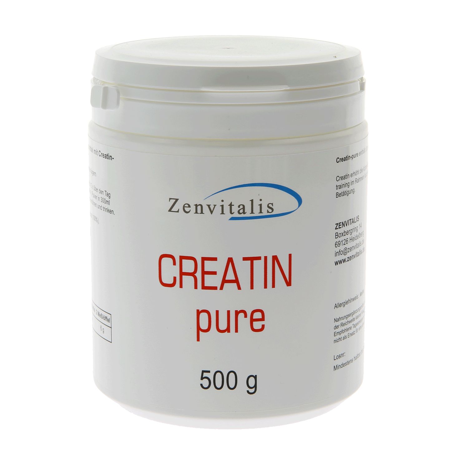 Zenvitalis Creatin Pur - 500g 500 g Pulver