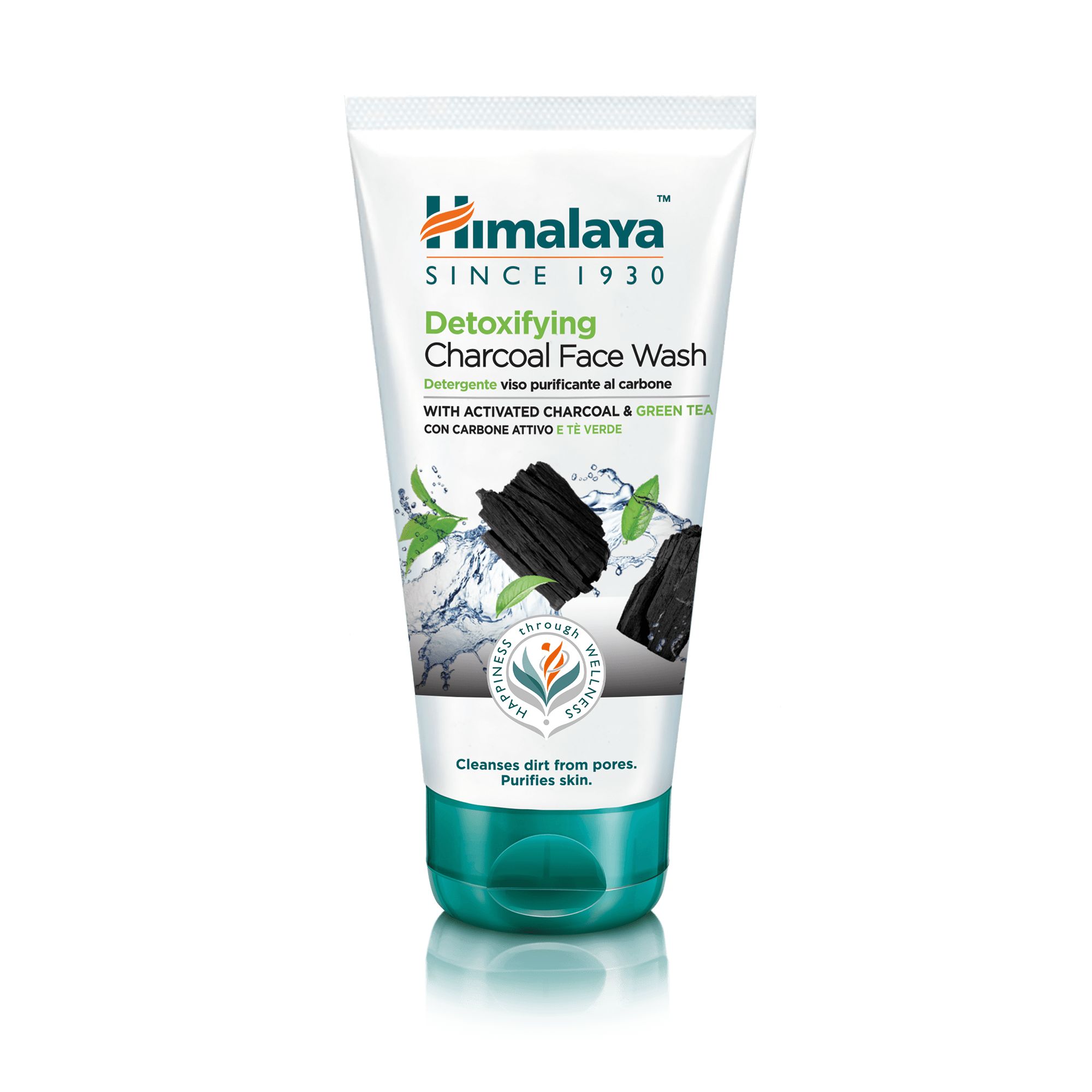 Himalaya Entgiftende Gesichtsreinigung mit Aktivkohle & Grünem Tee 150 ml