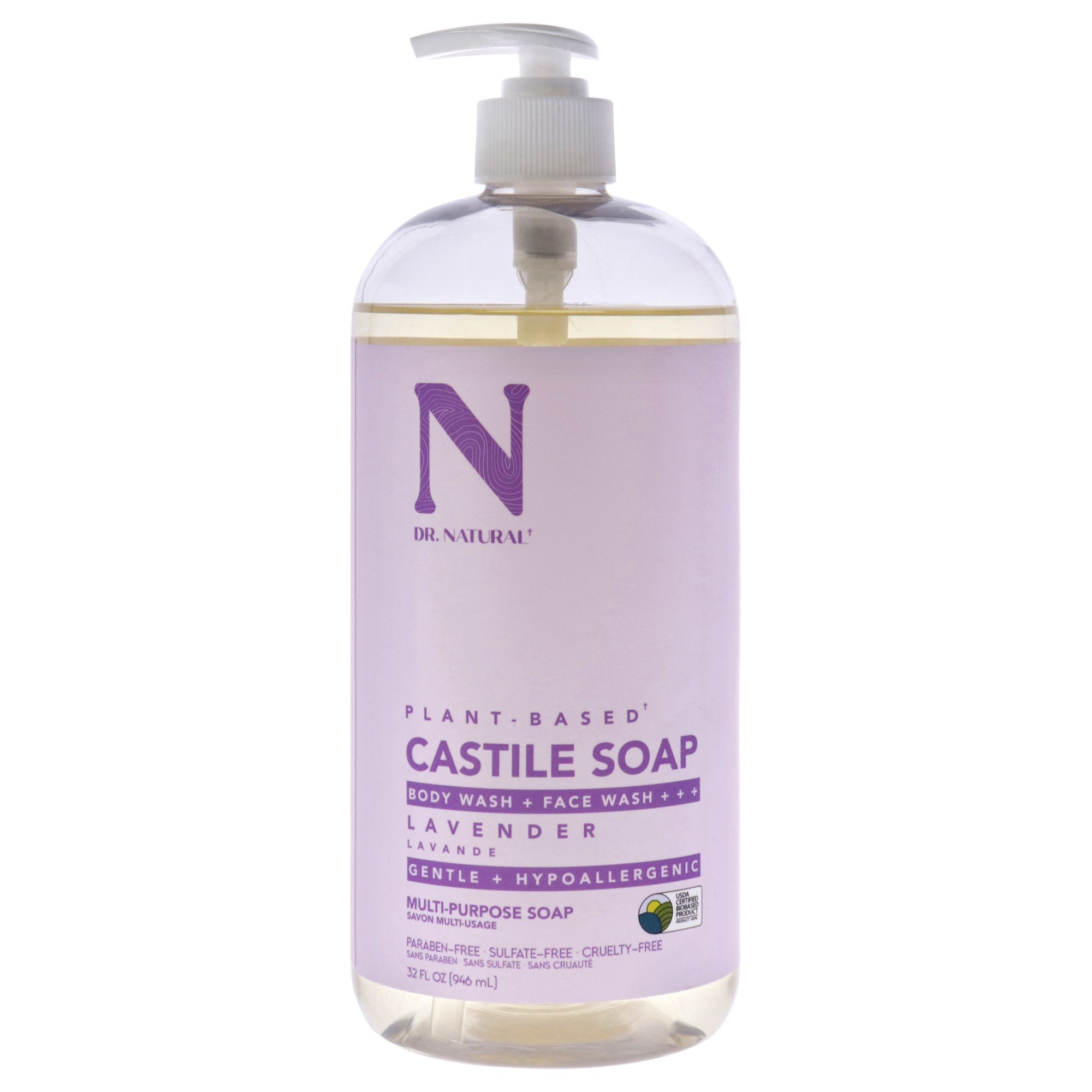 Castile Liquid Soap - Lavender by Dr. Natural for Unisex 946,37 ml