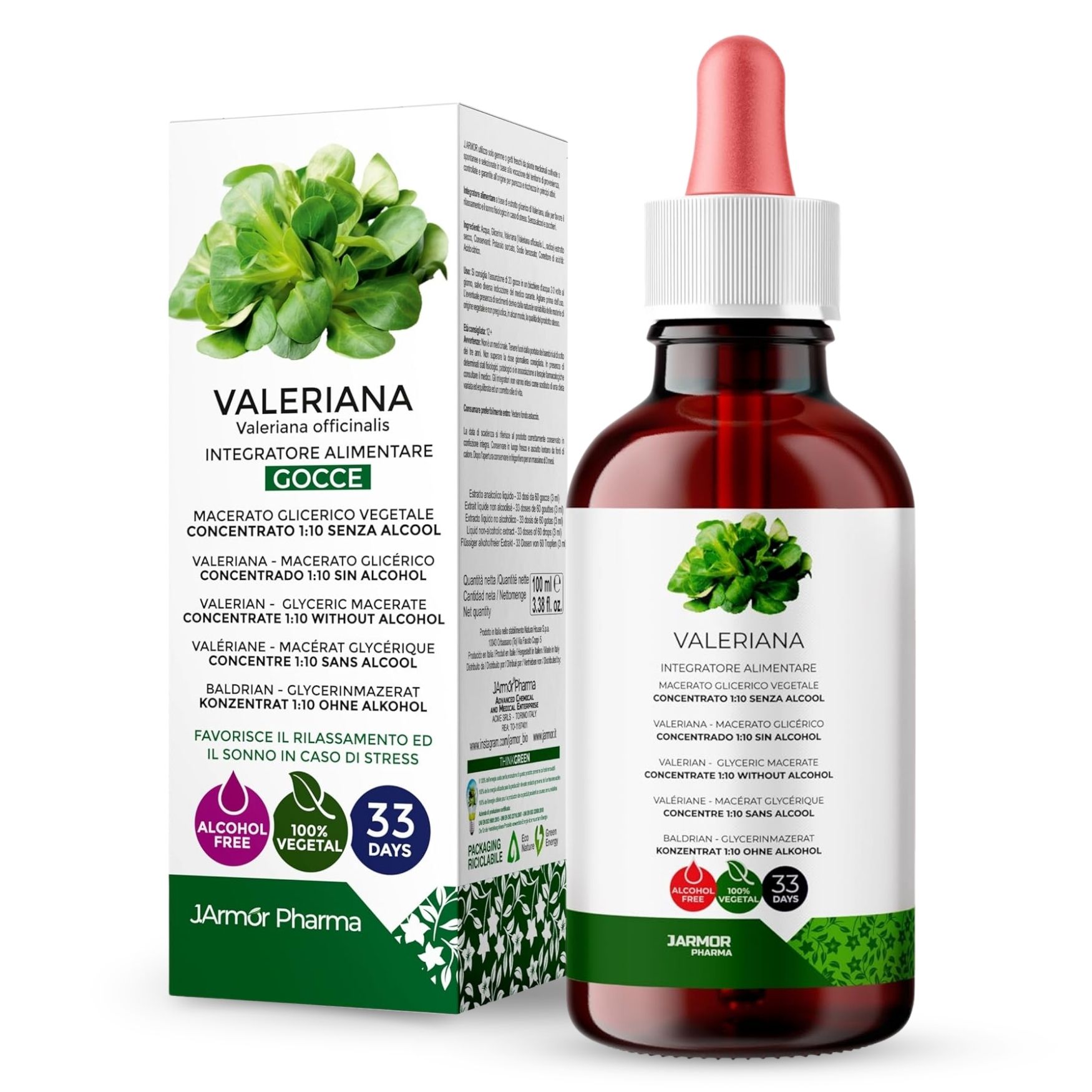 Valeriana Gocce Senza Alcol 100ml | Sonno Profondo e Rilassamento Naturale Concentrate
