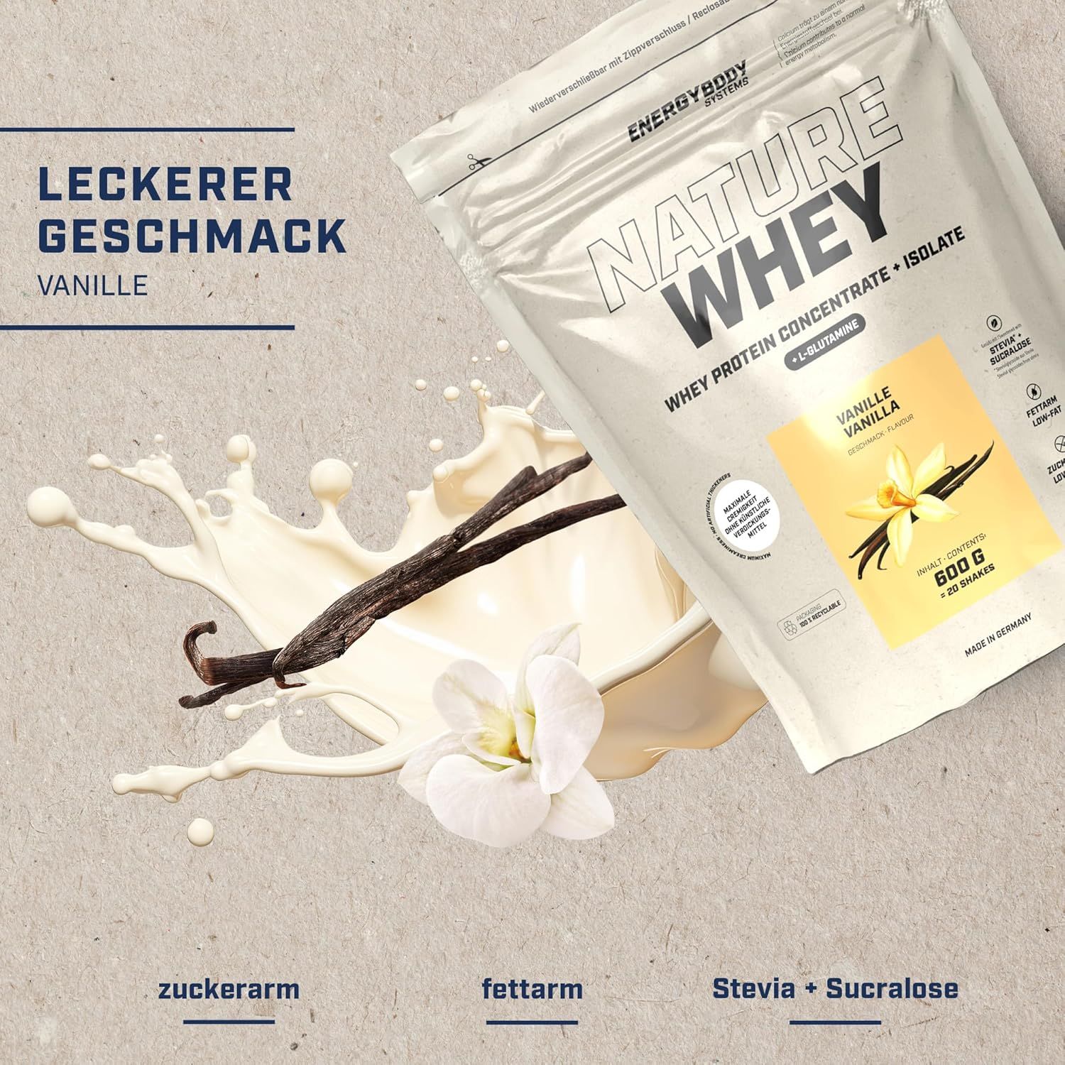 Energybody Systems Nature Whey Protein Vanille