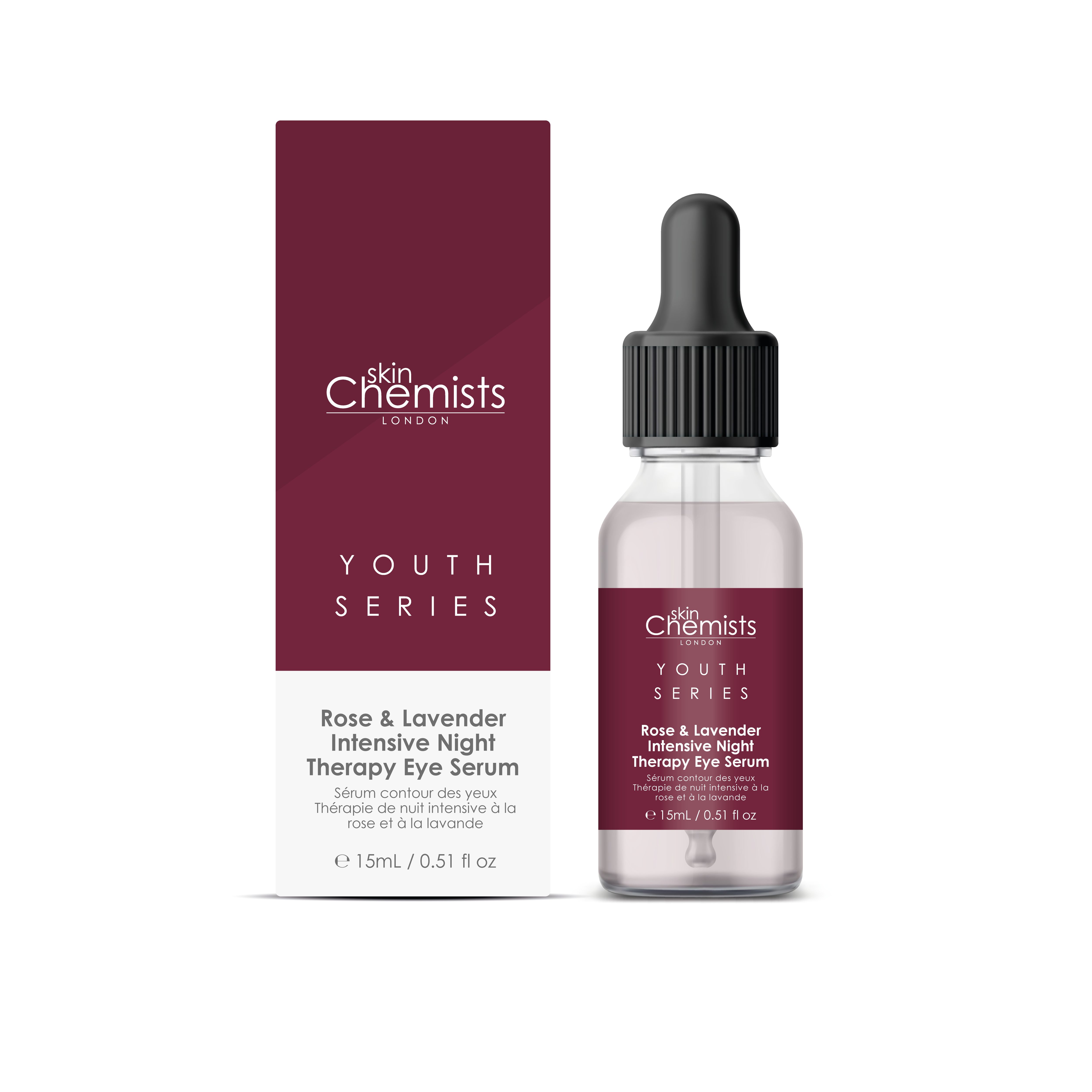 skinChemistsYouth Series Rose & Lavender Intensive Night Therapy Eye Serum