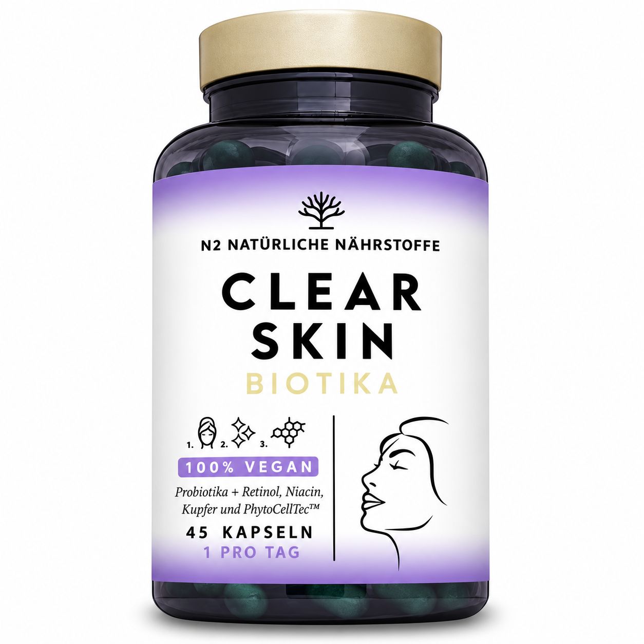 N2 Natural Nutrition Clear Skin Biotics 45 St