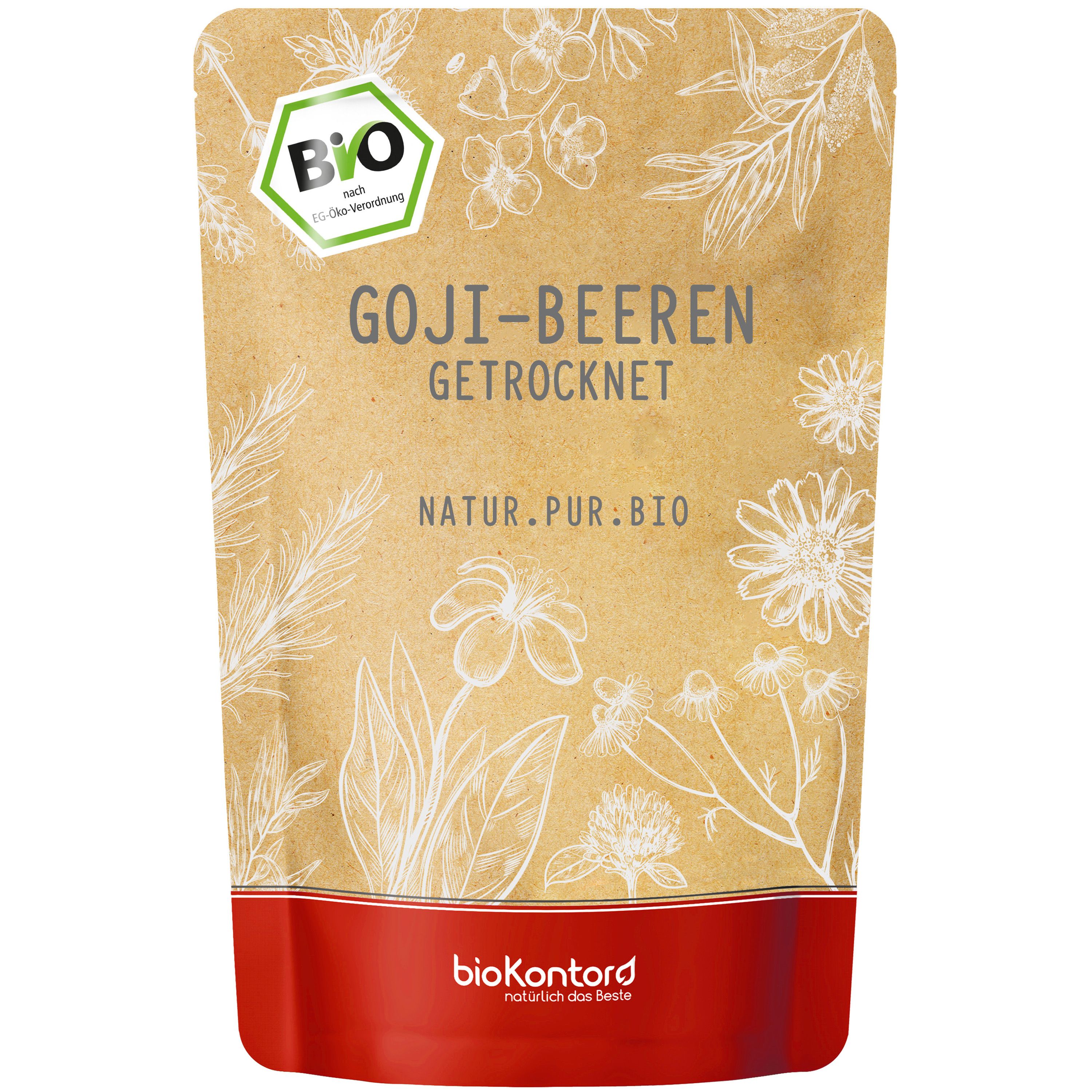 Bio Goji-Beeren getrocknet 1000 g Früchte
