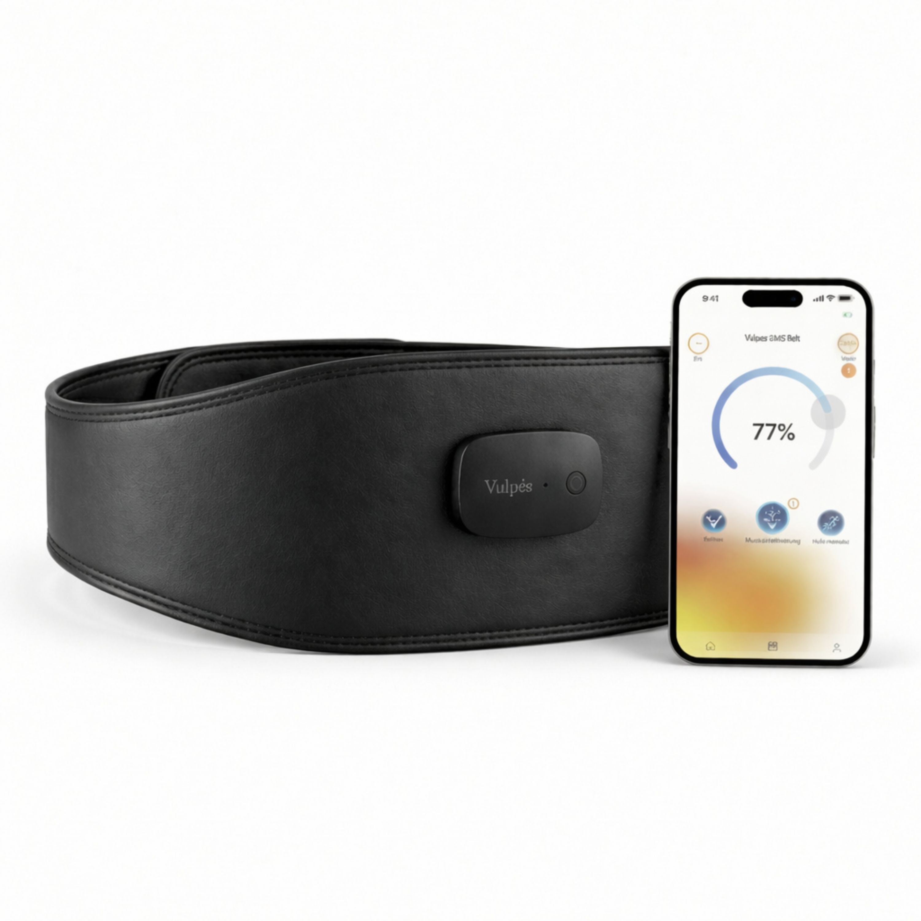 Vulpés Core – EMS-Bauchmuskeltrainer mit App-Steuerung & 6 Elektroden 1 St