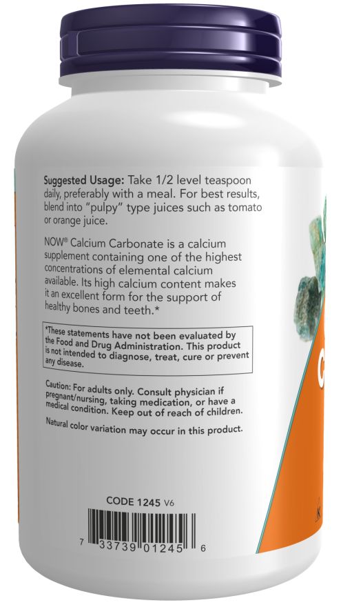 NOW FOODS Calciumcarbonat Pulver