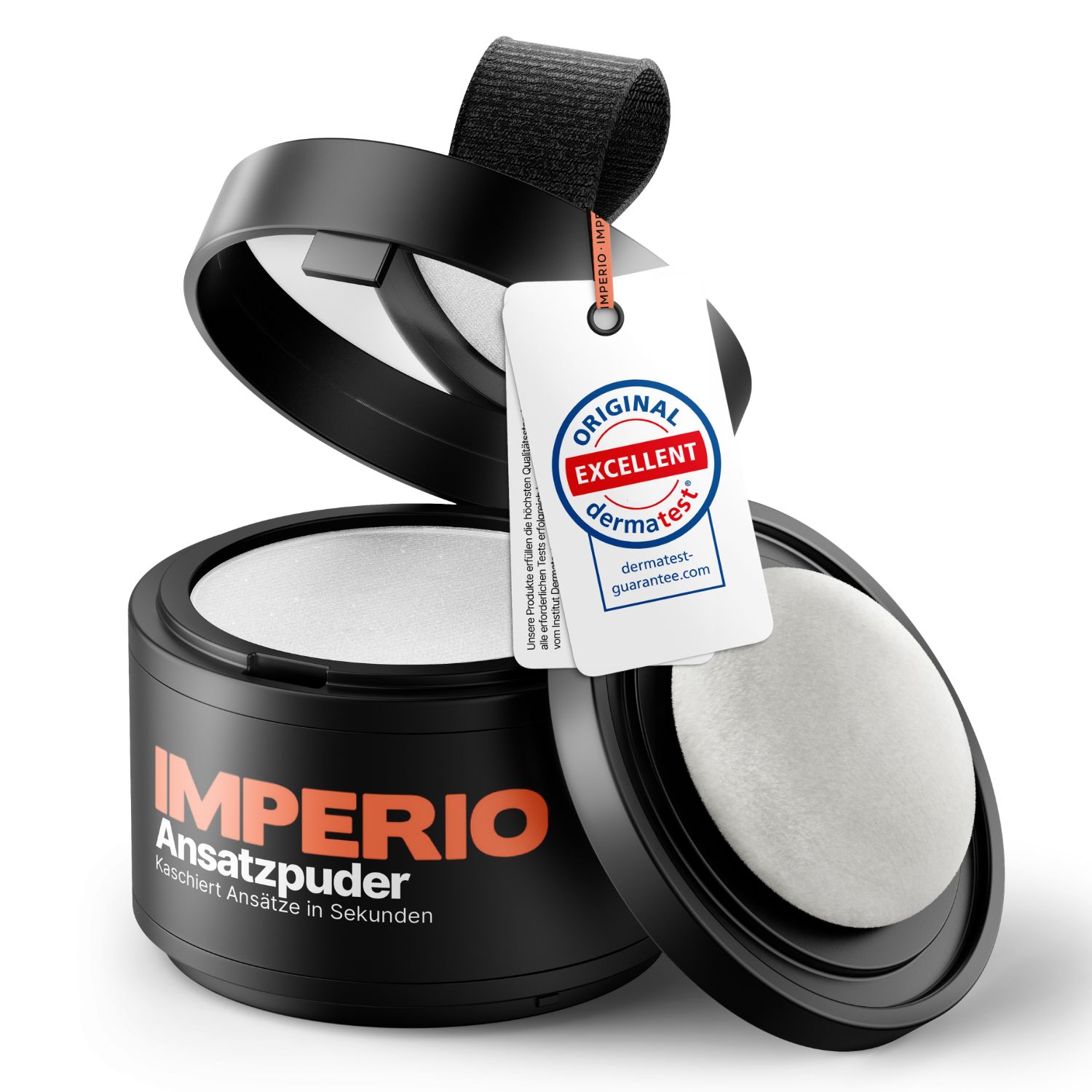 IMPERIO® Ansatzpuder - kaschiert herauswachsende Ansätze & kahle Stellen im Haar