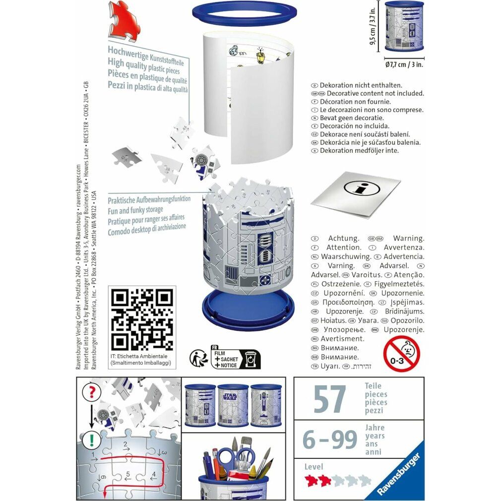3D Puzzel Utensilo Star Wars R2D2