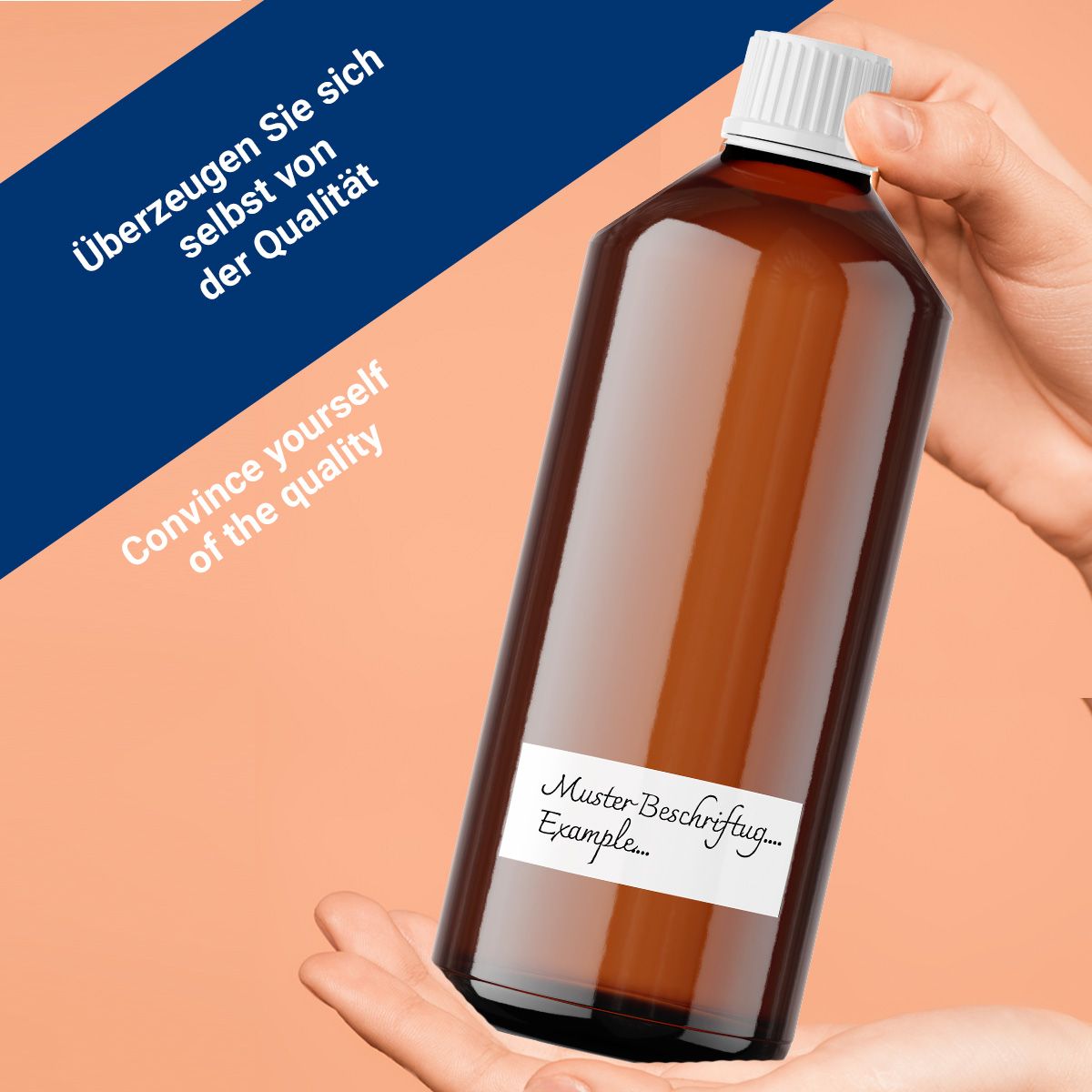 BMUT 500ml leere Laborflasche PET