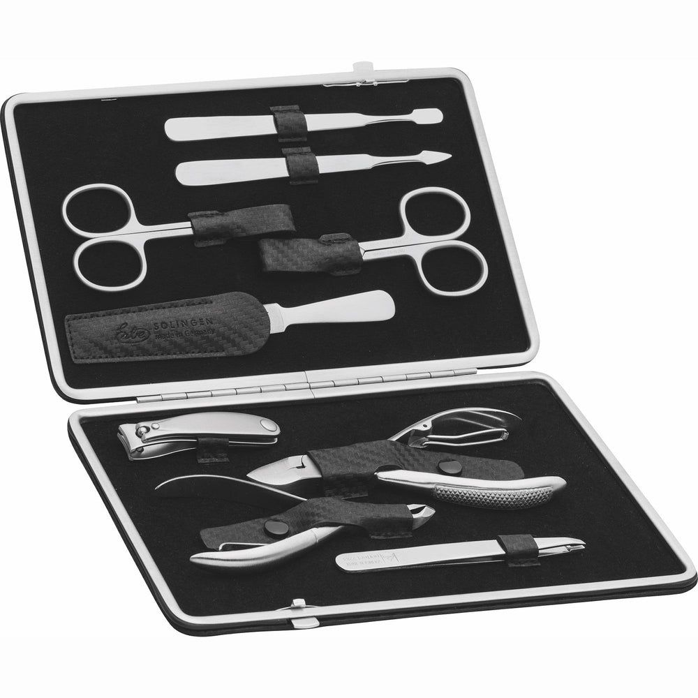 Erbe Solingen Maniküre Etui Carbon inox 1 St Set