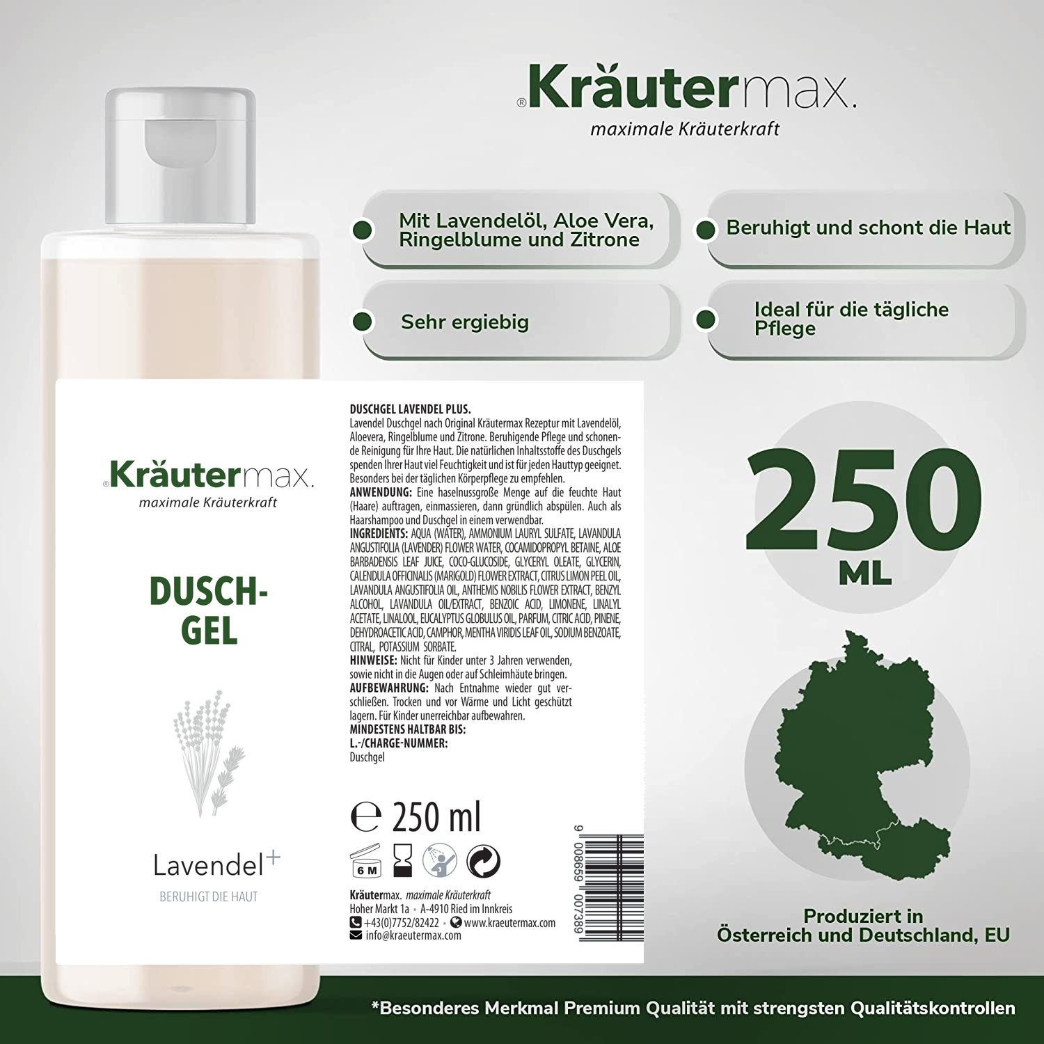 Kräutermax Duschgel Lavendel plus