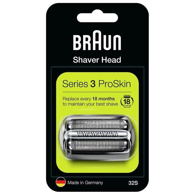 Braun - Ersatzscherkopf "Kombipack 32S - Neue Generation" in Silber