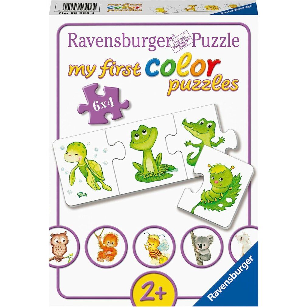 ravensburger Il mio primo puzzle Animali colorati 6x4 pezzi