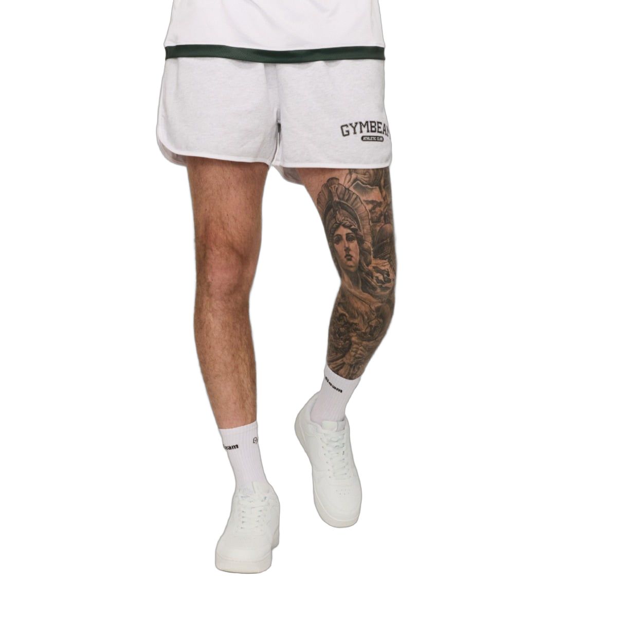 GymBeam Shorts Herren Oversized Varsity Grau 1 St