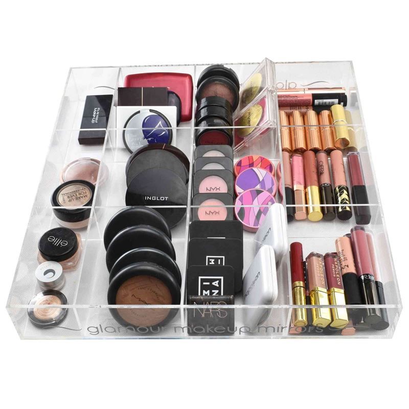 UNIQ Acrylic Organizer Tray für Make-up/Schmuck - 12 Fächer