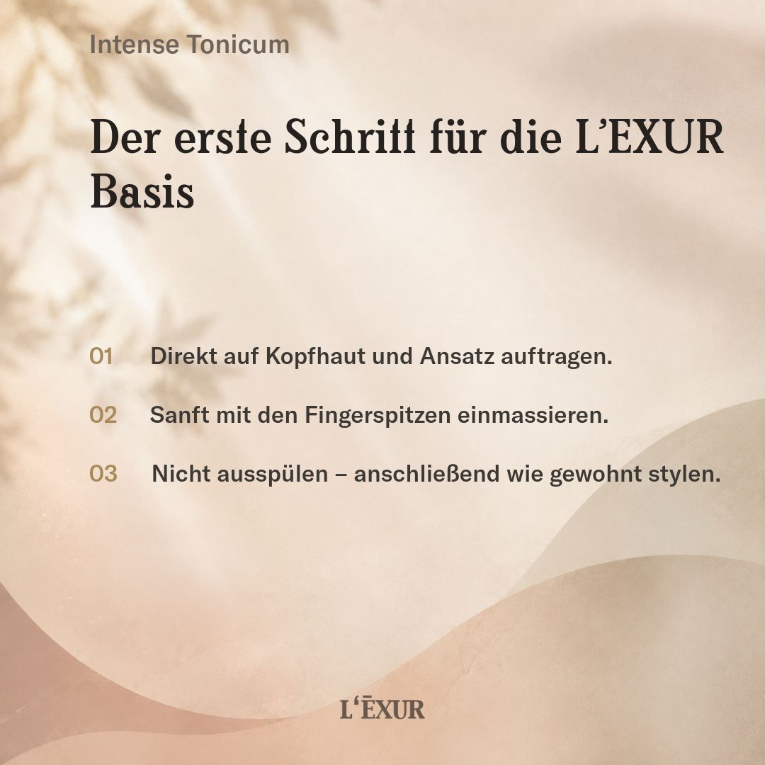 L’EXUR Intense Tonicum Haarwasser für dünnes Haar