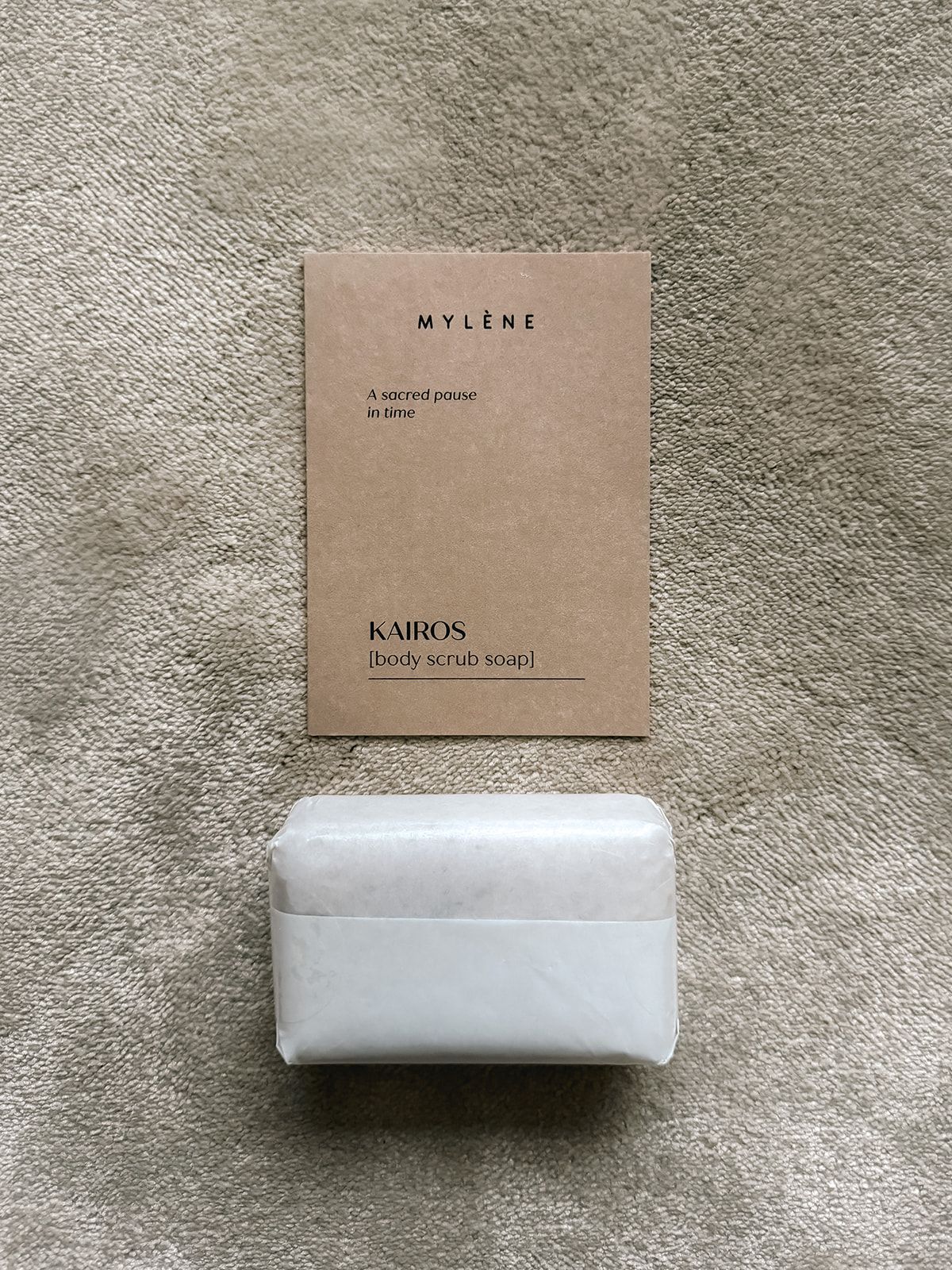 Kairos Body Scrub Soap – Milde Körperpeeling-Seife mit Kaffee & Bambus
