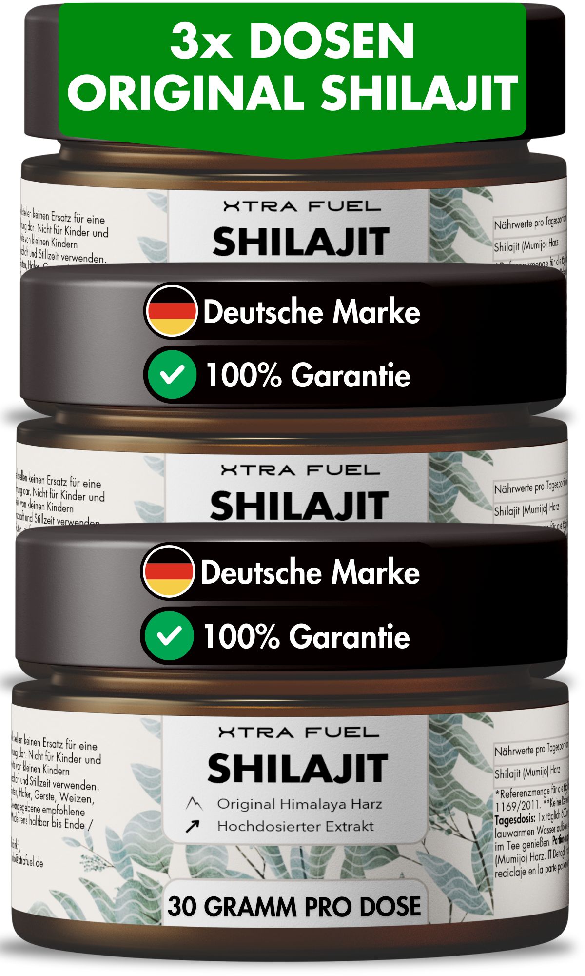 XTRA FUEL Shilajit Harz - Original Himalaya Mumijo 90.000 mg