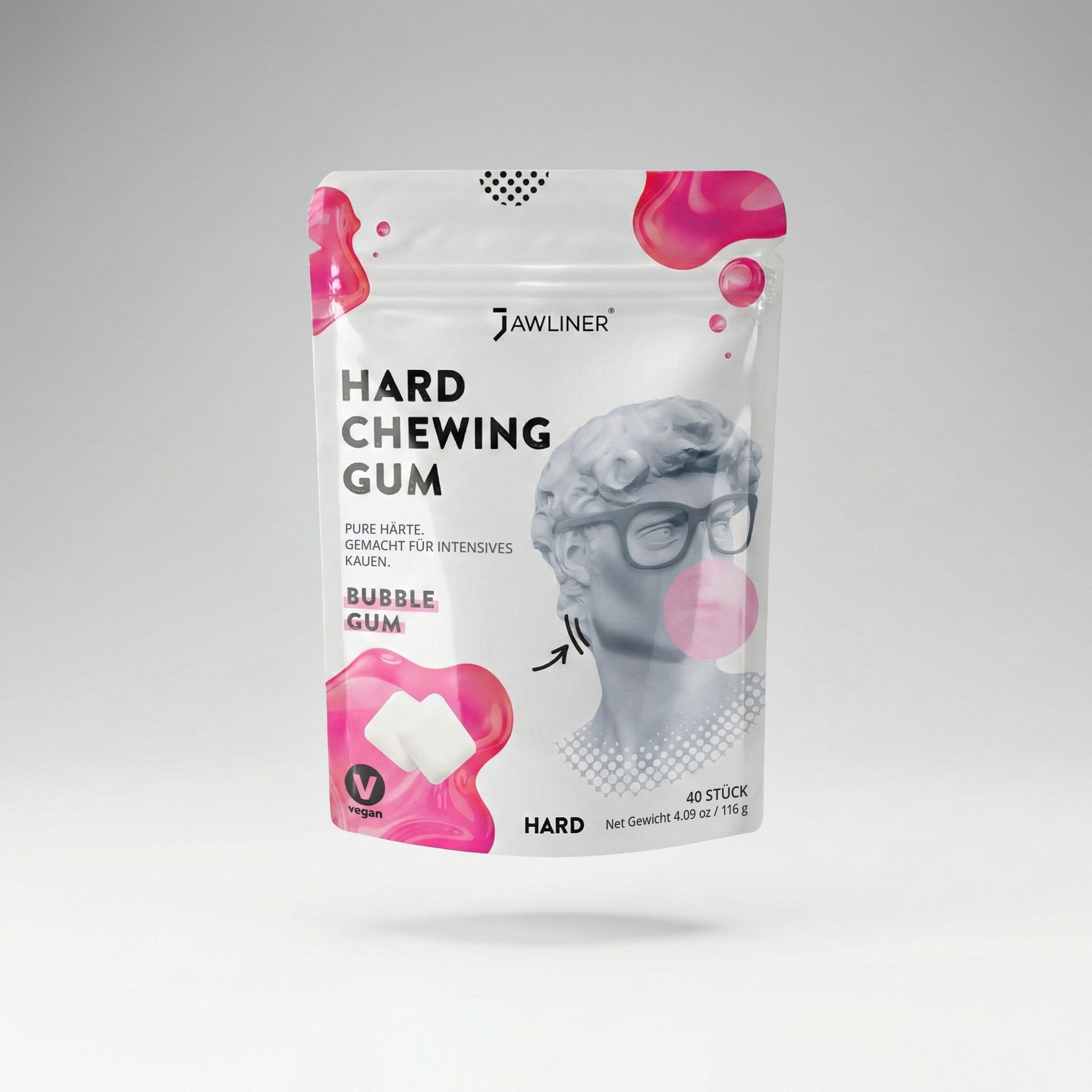 JAWLINER Hard Gum Bubblegum