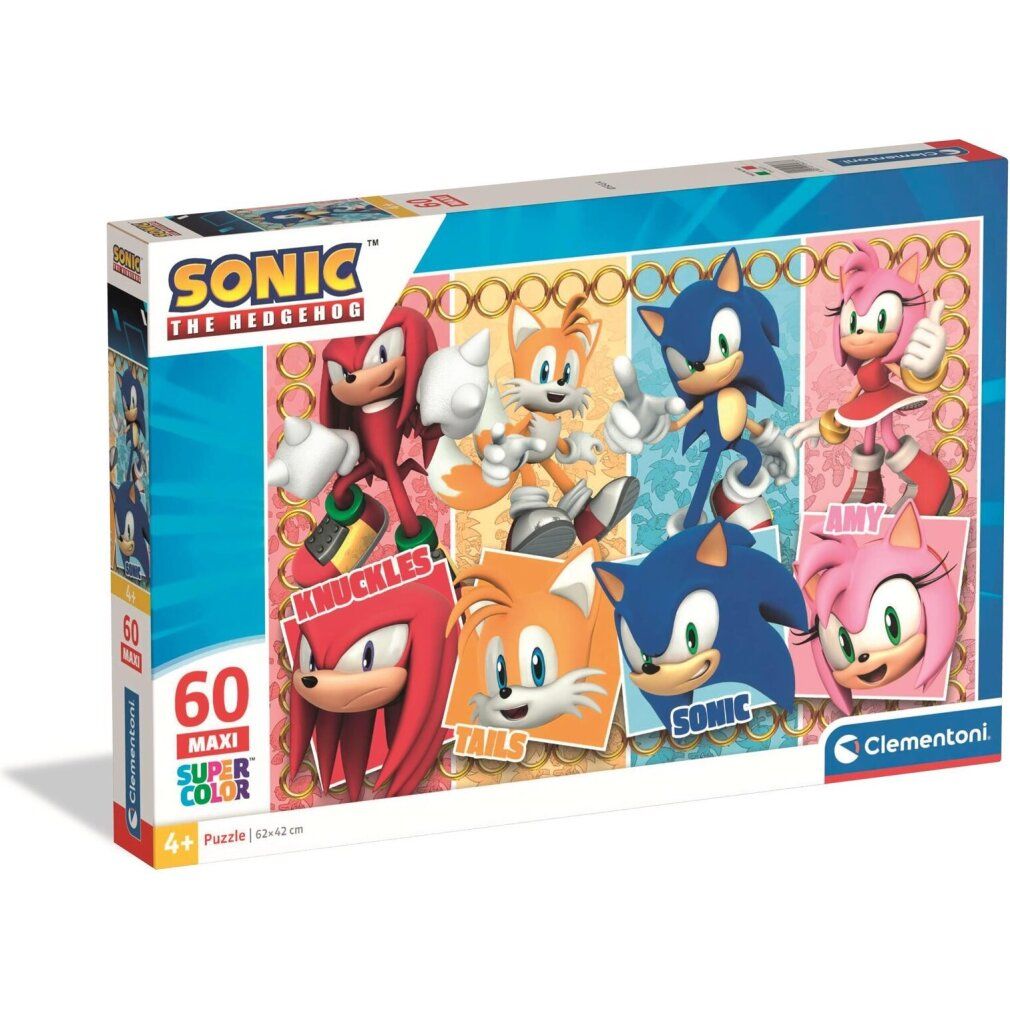 Sonic der Igel 60-teiliges Maxi-Puzzle Clementoni