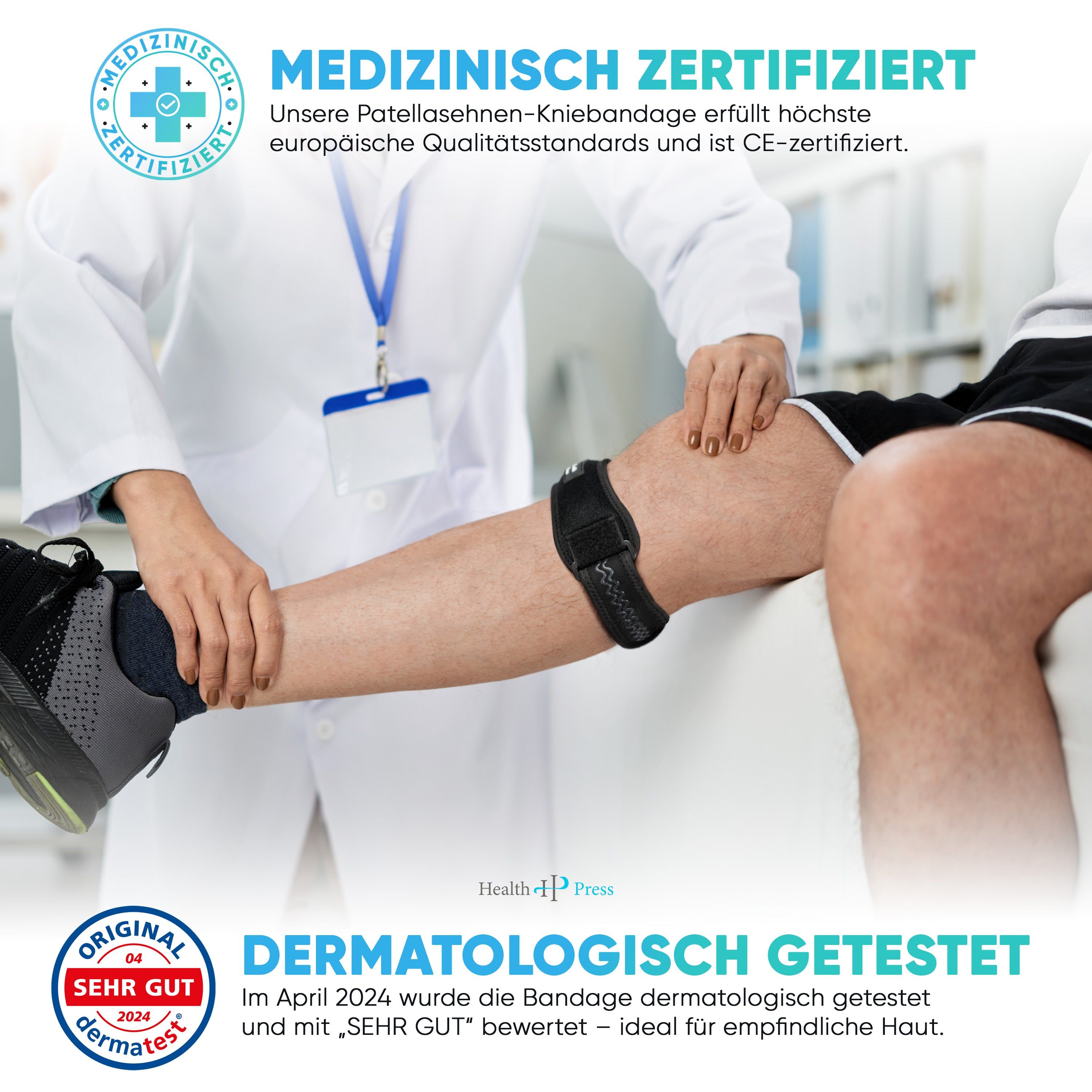 Health Press Patellasehnen-Kniebandage