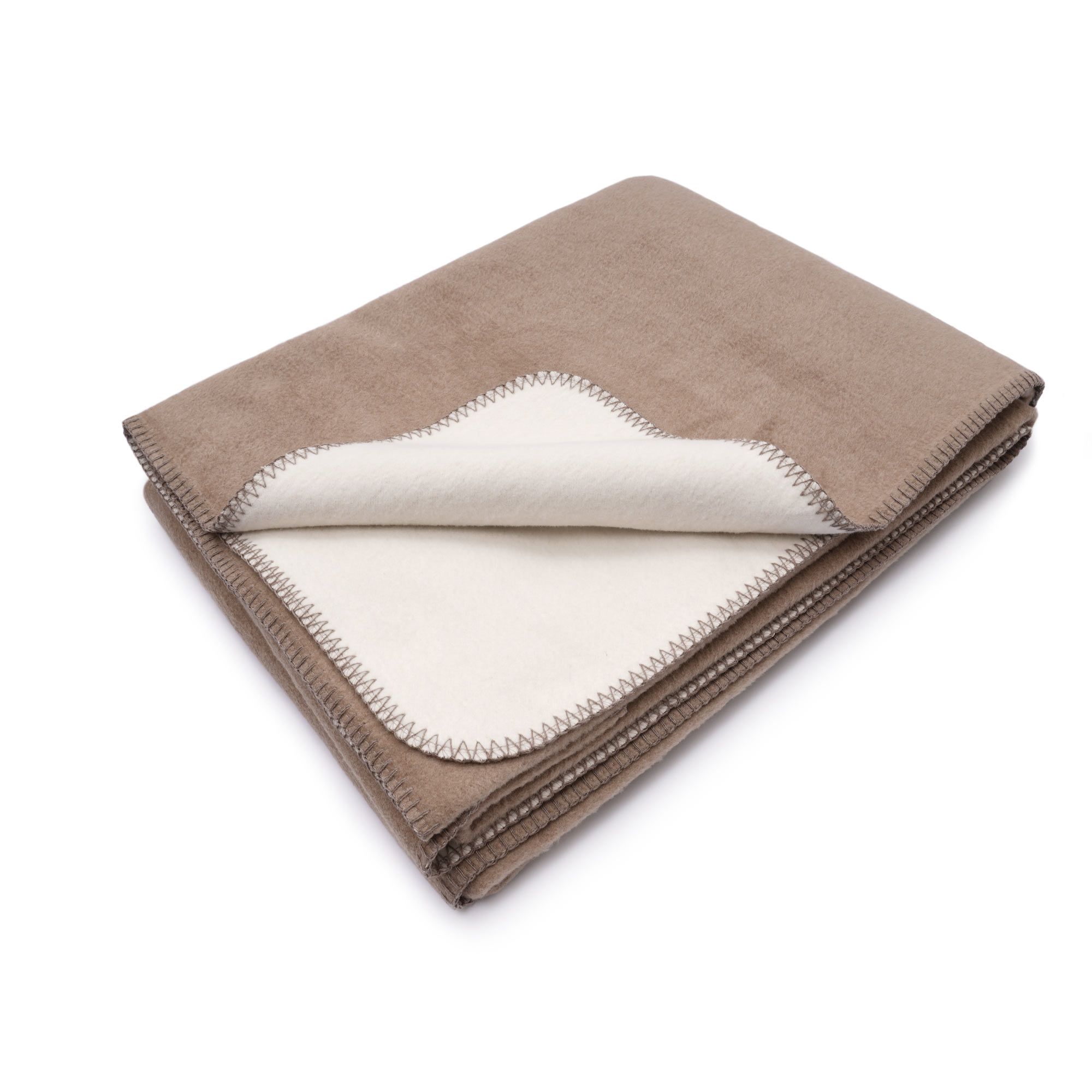 yogabox Yogadecke / Meditationsdecke zweifarbig - 200 x 150 x 1,0 cm - spago / natur