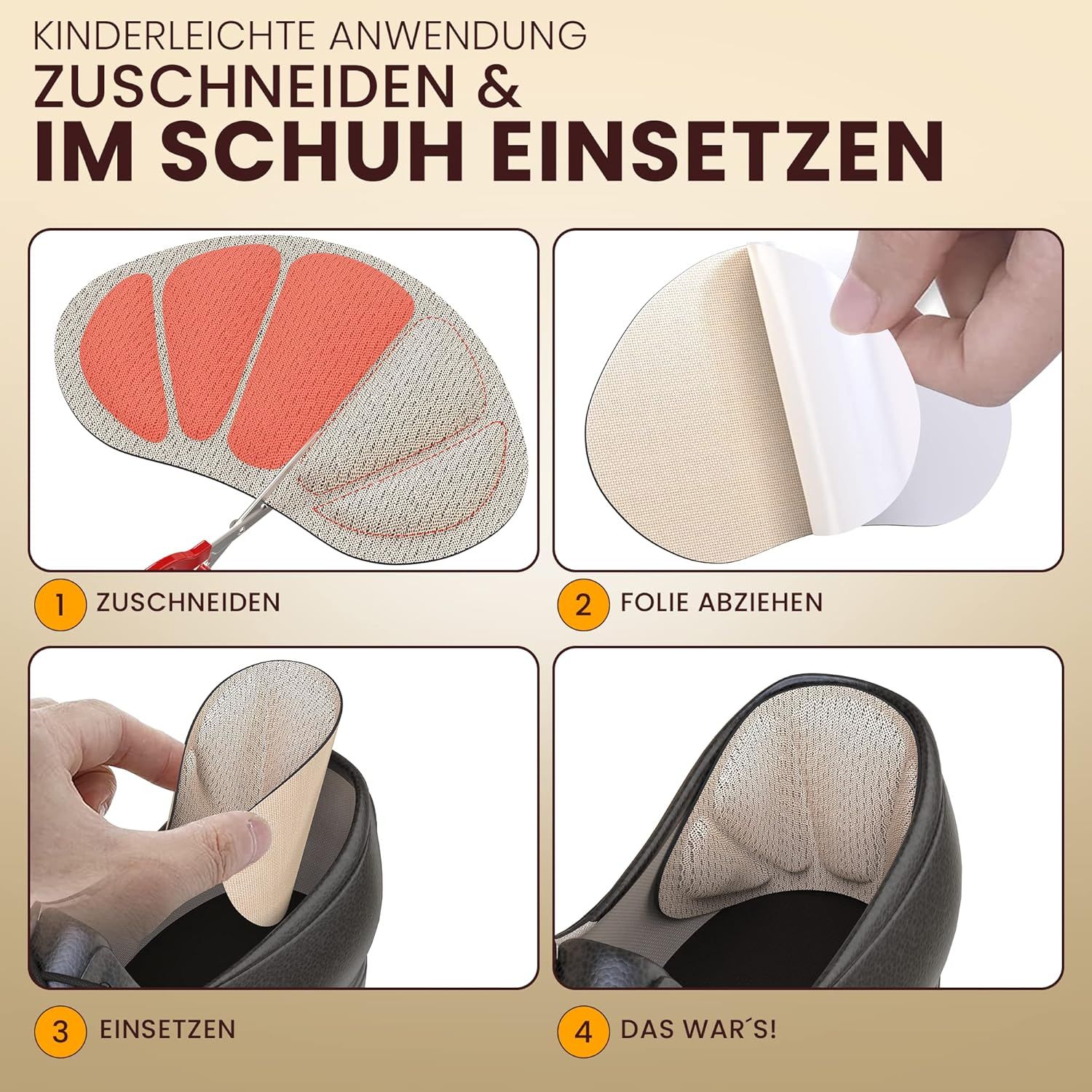 FERSENFREUND© Fersenpolster Schuheinlagen