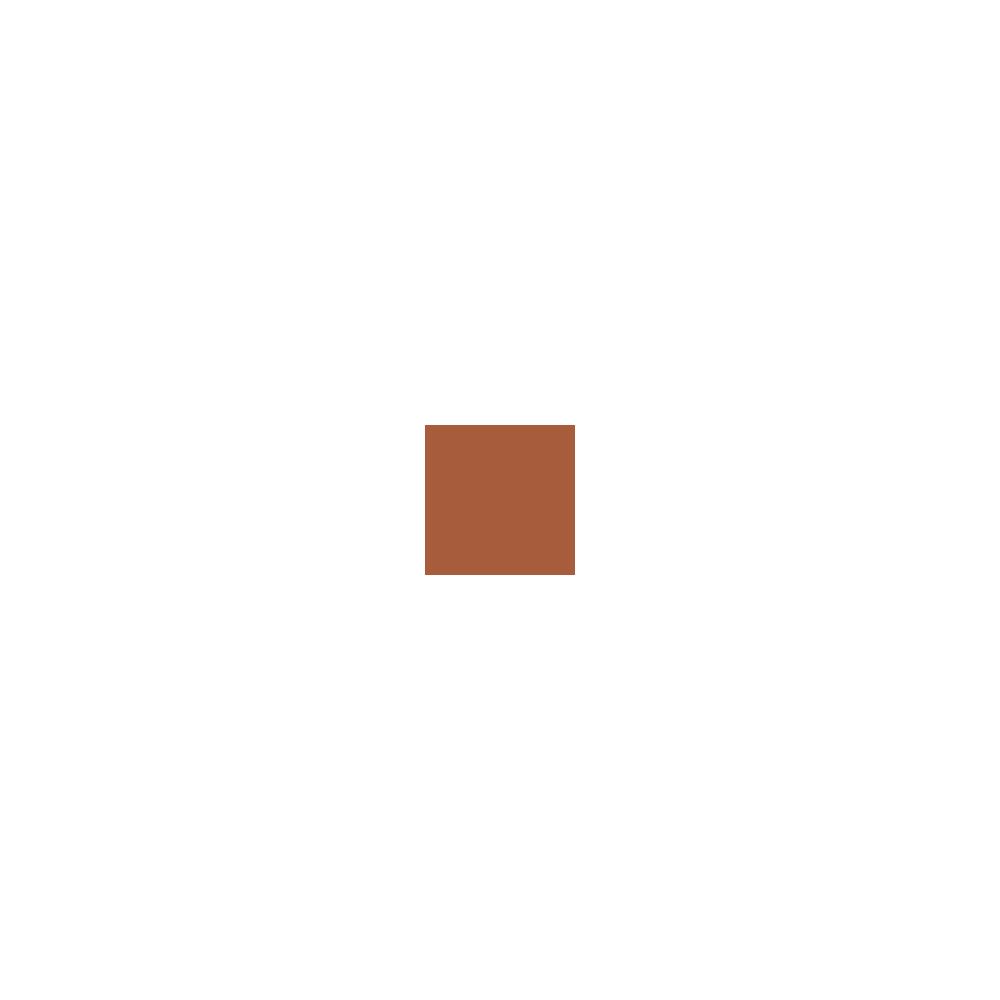Quadratische Lidschatten-Farbe in einem warmen Braunton. Einfache Darstellung auf weißem Hintergrund.