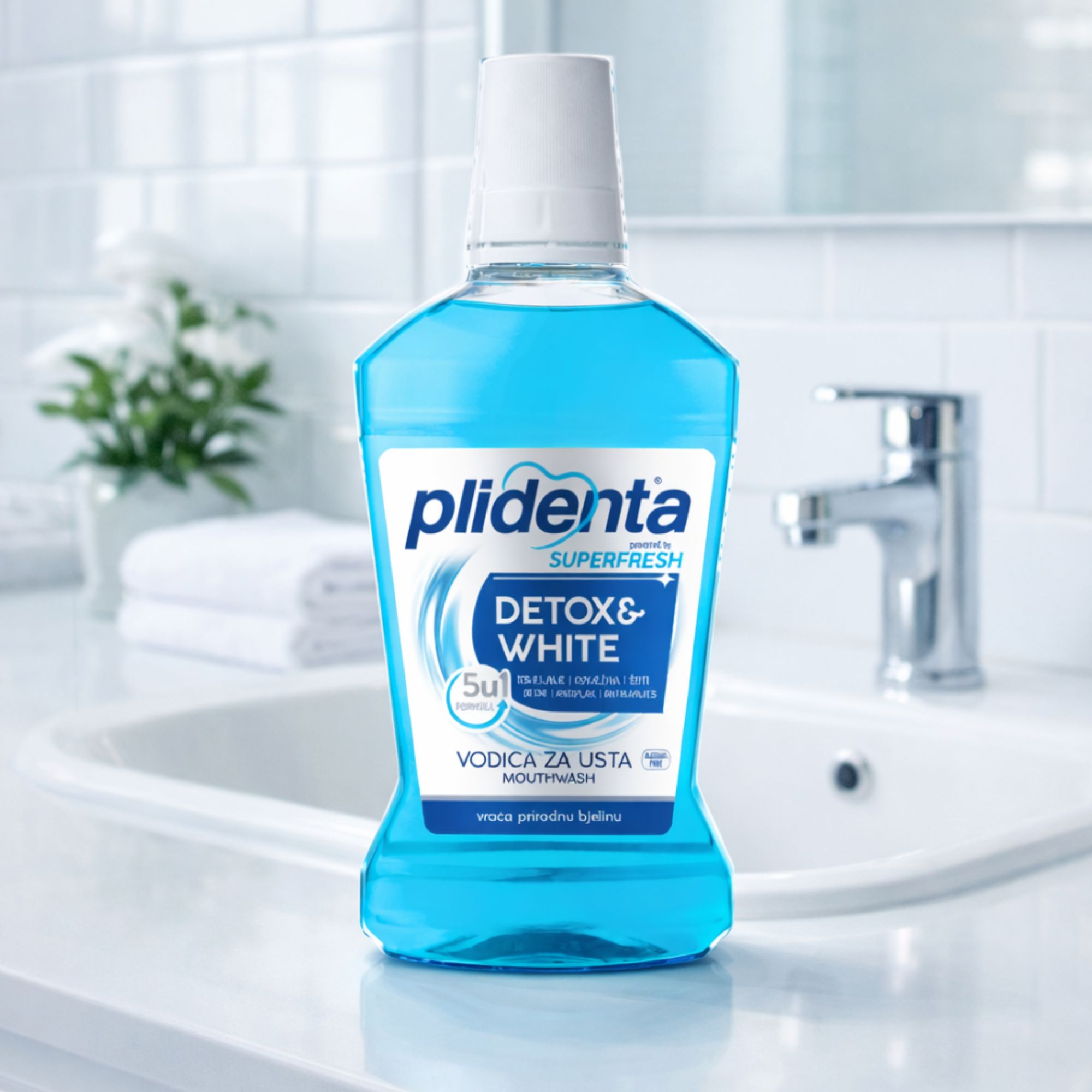 PLIDENTA Detox & White Mundspülung