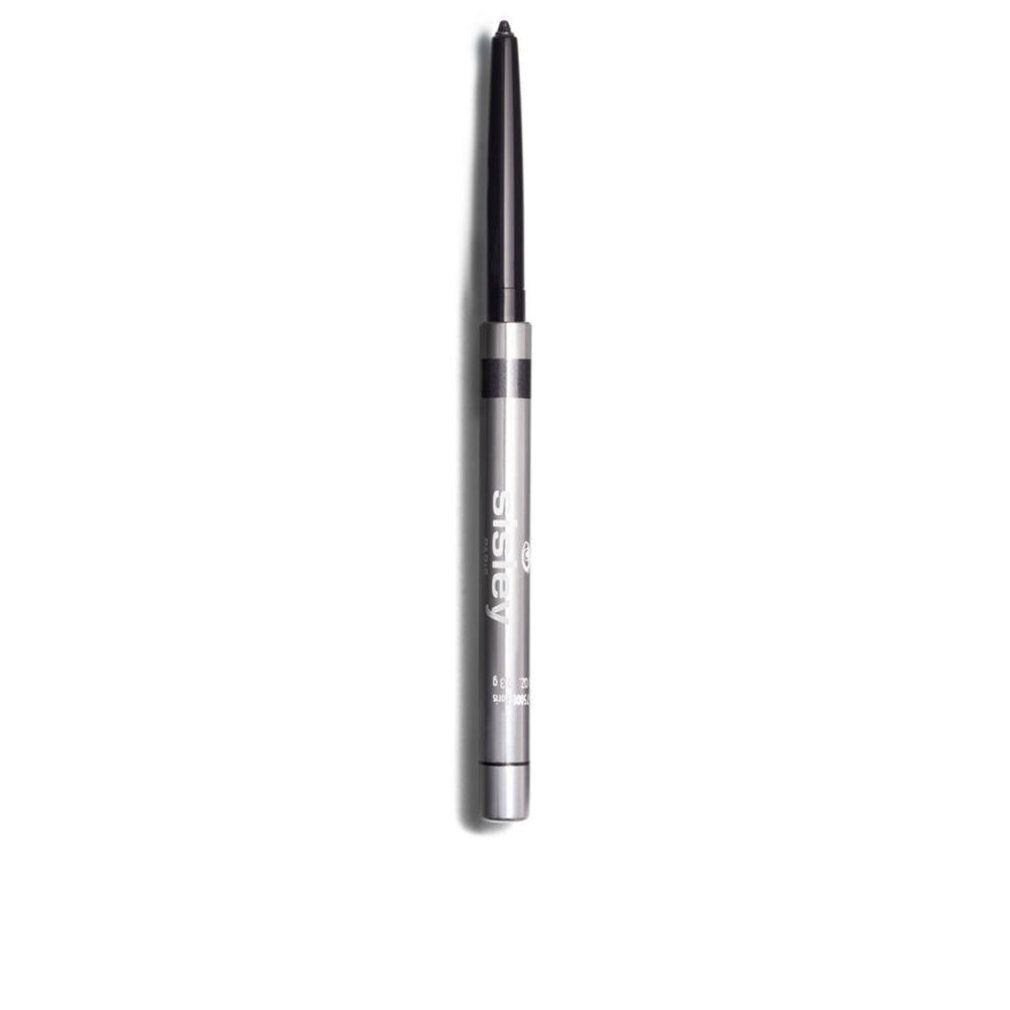 Silberfarbener Eyeliner mit schwarzer Mine. Der Name Sisley ist auf dem Stift aufgedruckt.