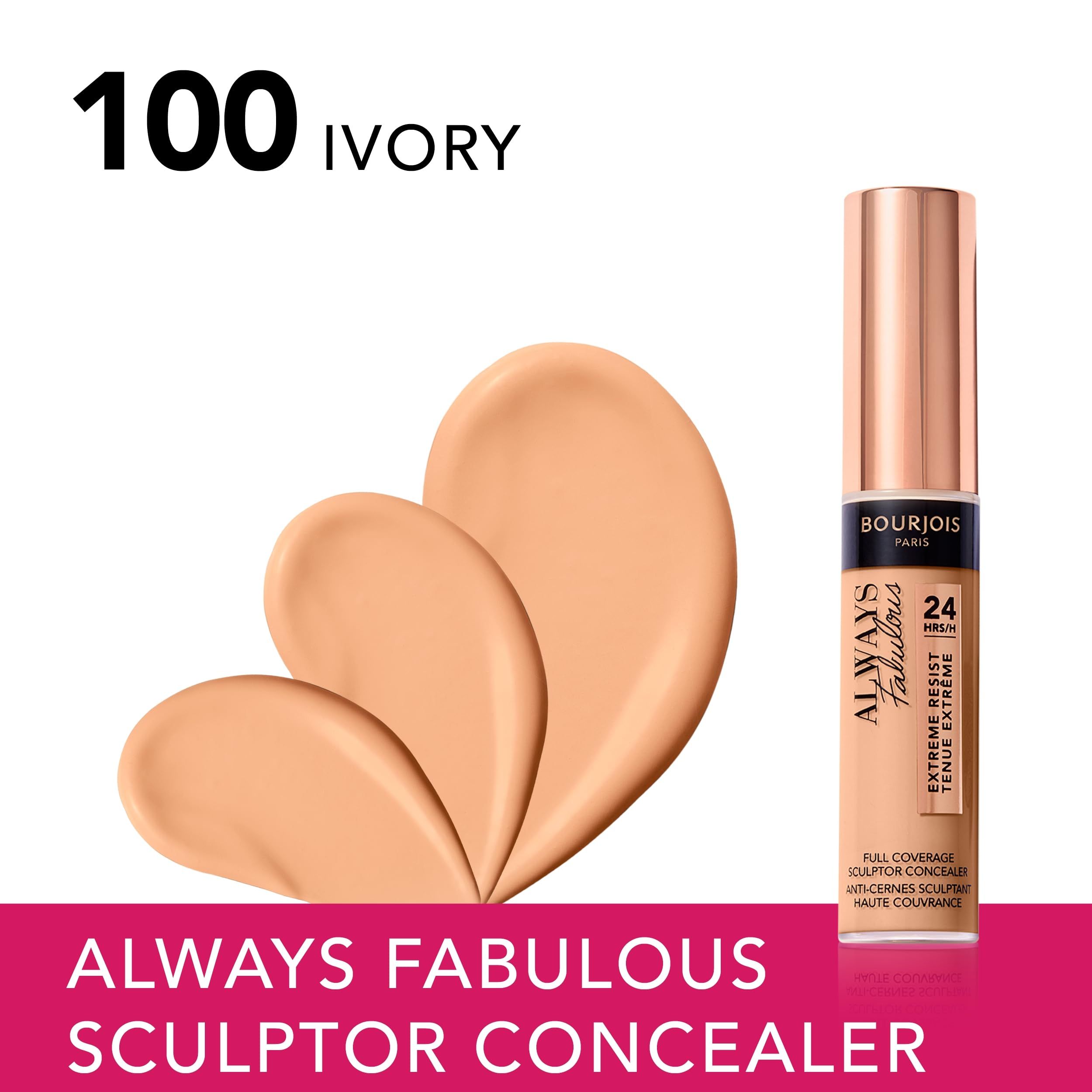 Bourjois Always Fabulous Sculptor Concealer, 200 Vanille, mit drei Hautton-Flecken.